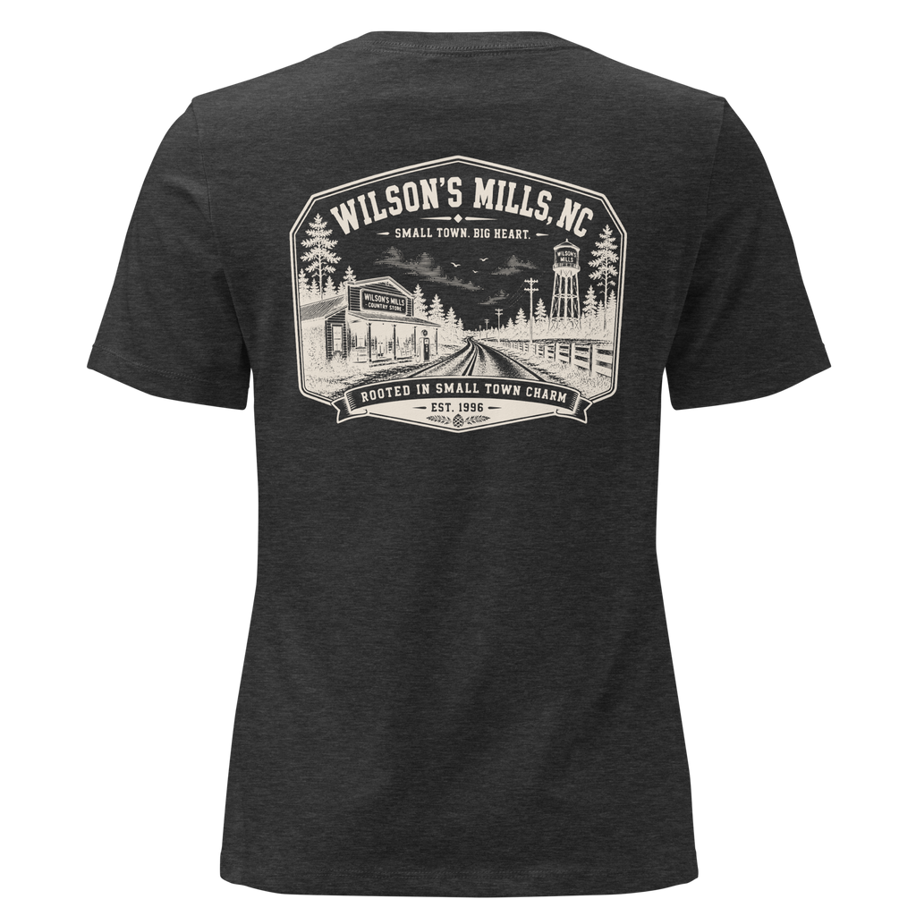 Wilson's Mills, NC - Small Town Charm - Women's Relaxed T-Shirt