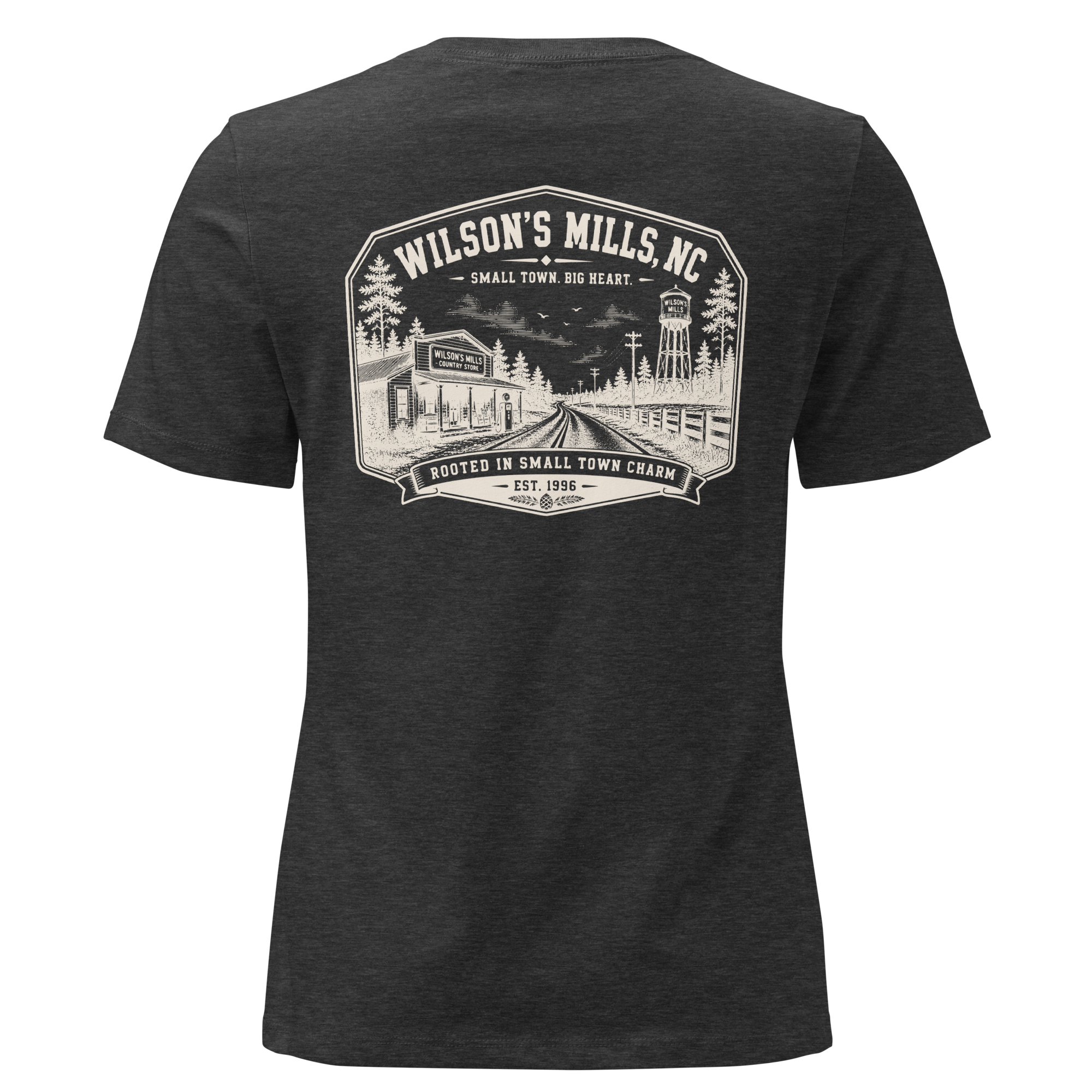 Wilson's Mills, NC - Small Town Charm - Women's Relaxed T-Shirt