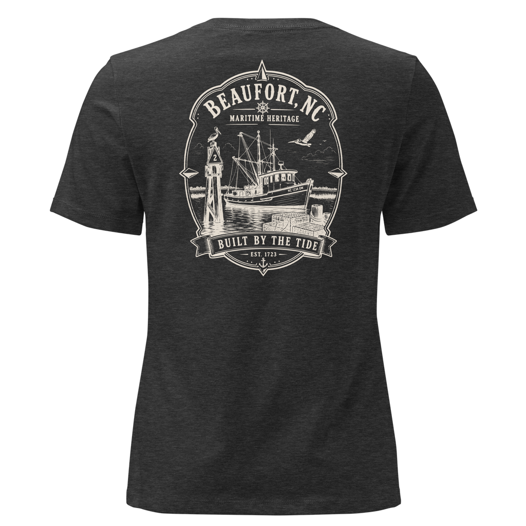 Beaufort, NC - Built by the Tide - Women's Relaxed T-Shirt