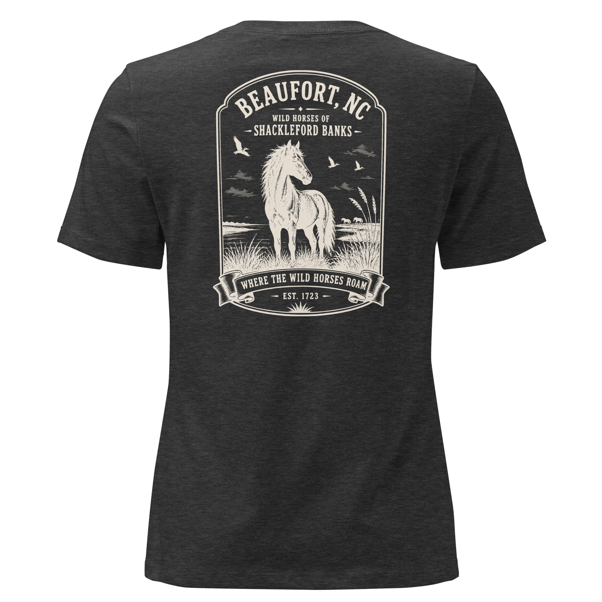 Beaufort, NC - Wild Horses of Shackleford Banks - Women's Relaxed T-Shirt