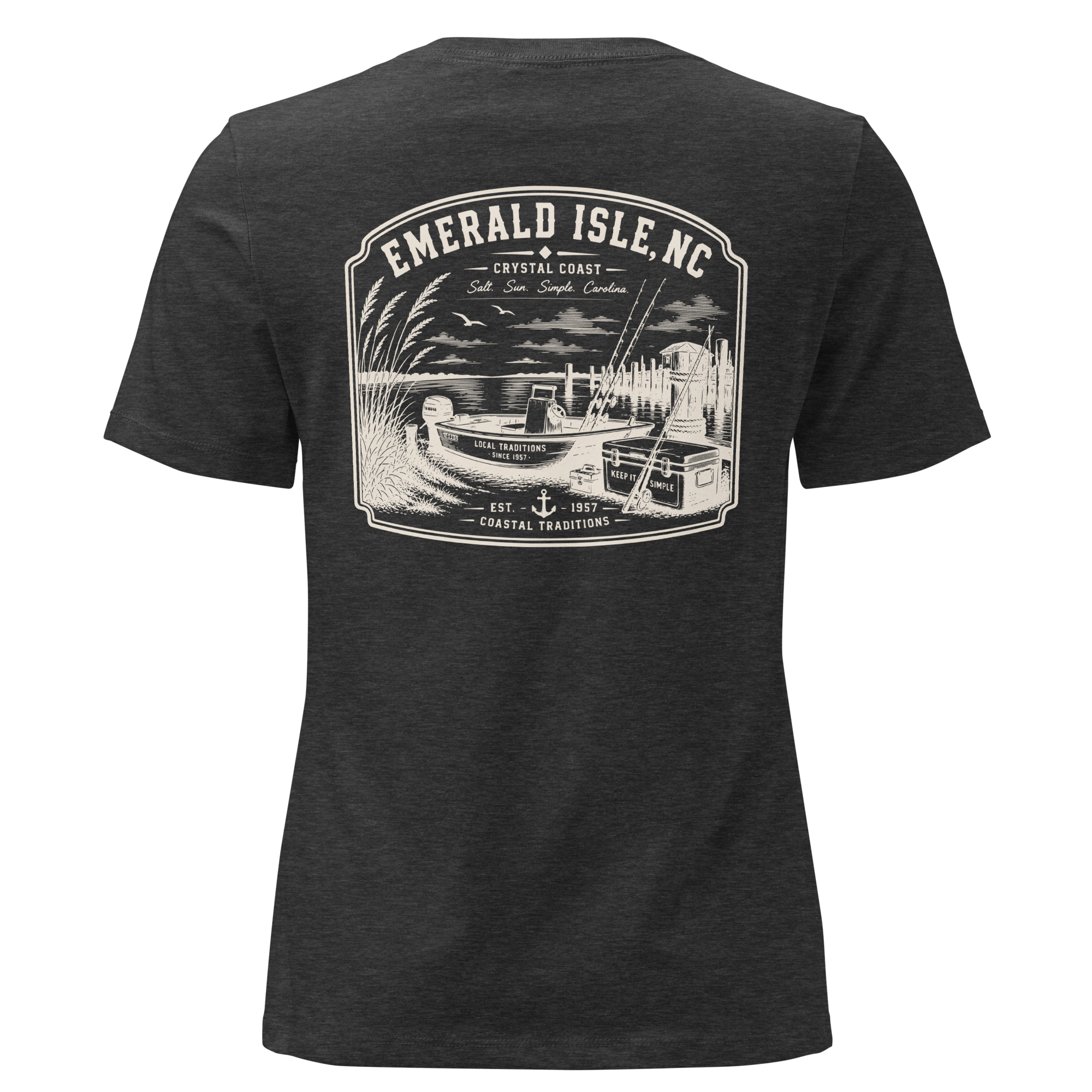 Emerald Isle NC - Salt, Sun, Simple - Women's Relaxed T-Shirt