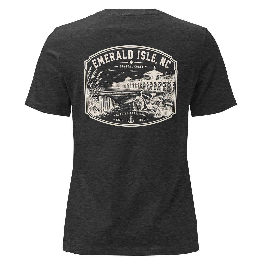 Emerald Isle NC - Day by the Pier - Women's Relaxed T-Shirt