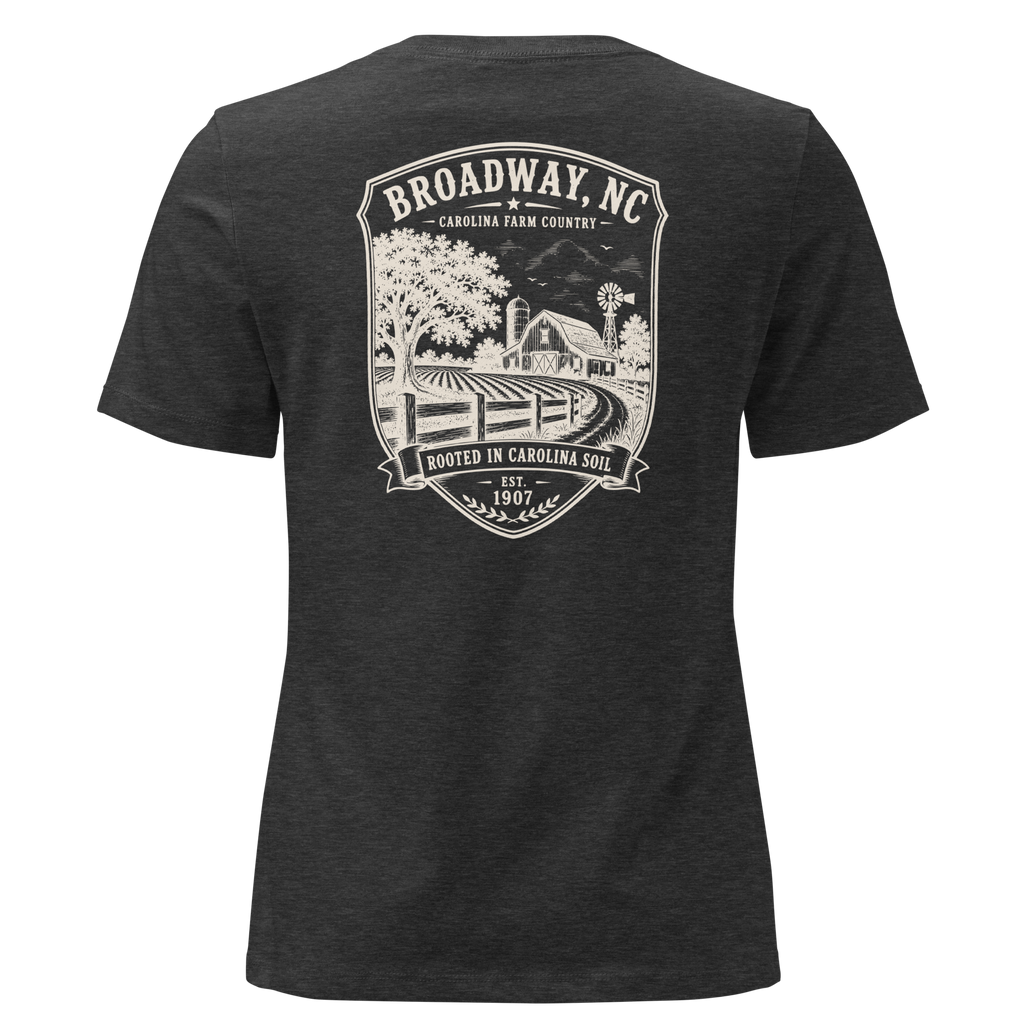 Broadway, NC - Farm Country - Women's Relaxed T-Shirt