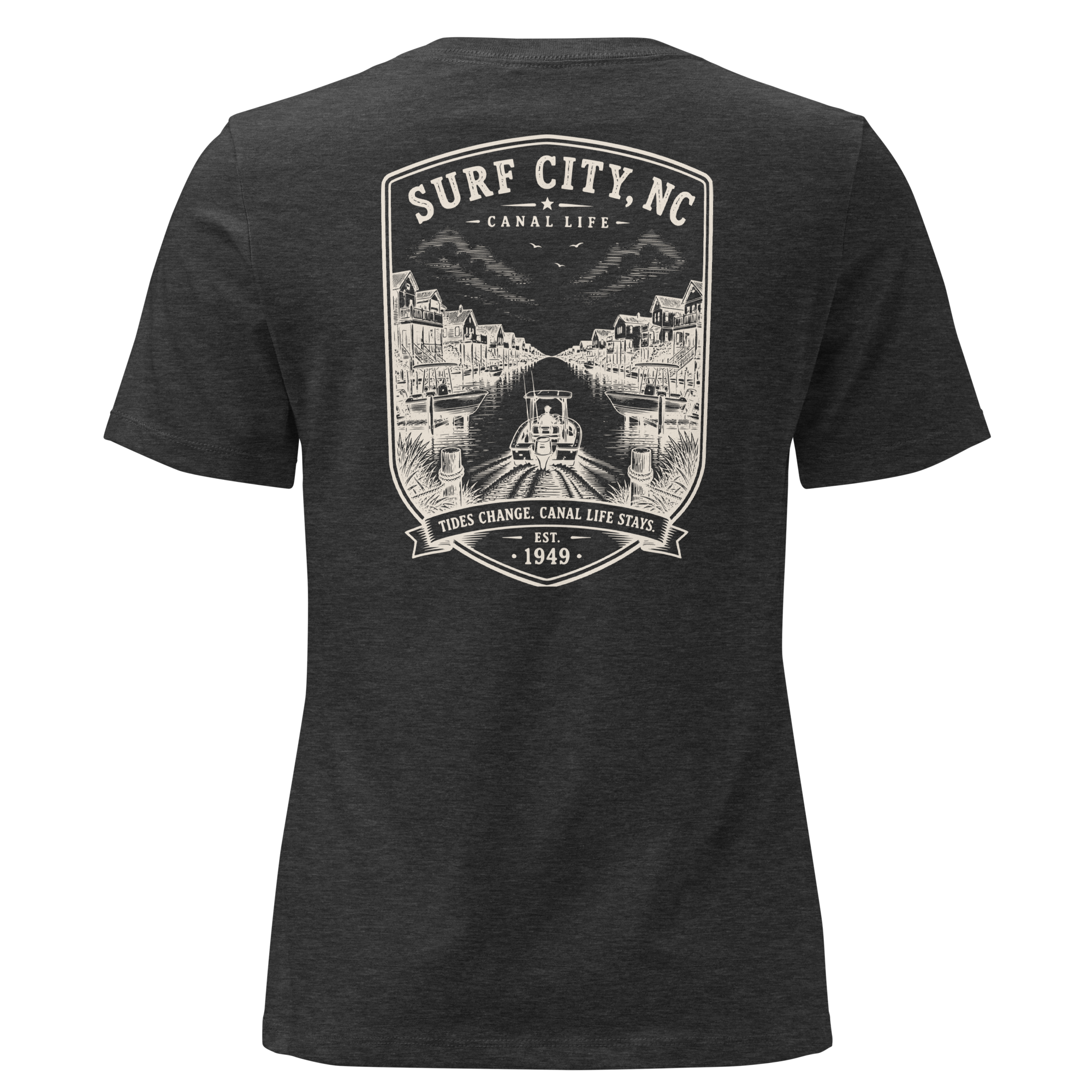Surf City, NC - Canal Life - Women's Relaxed T-Shirt