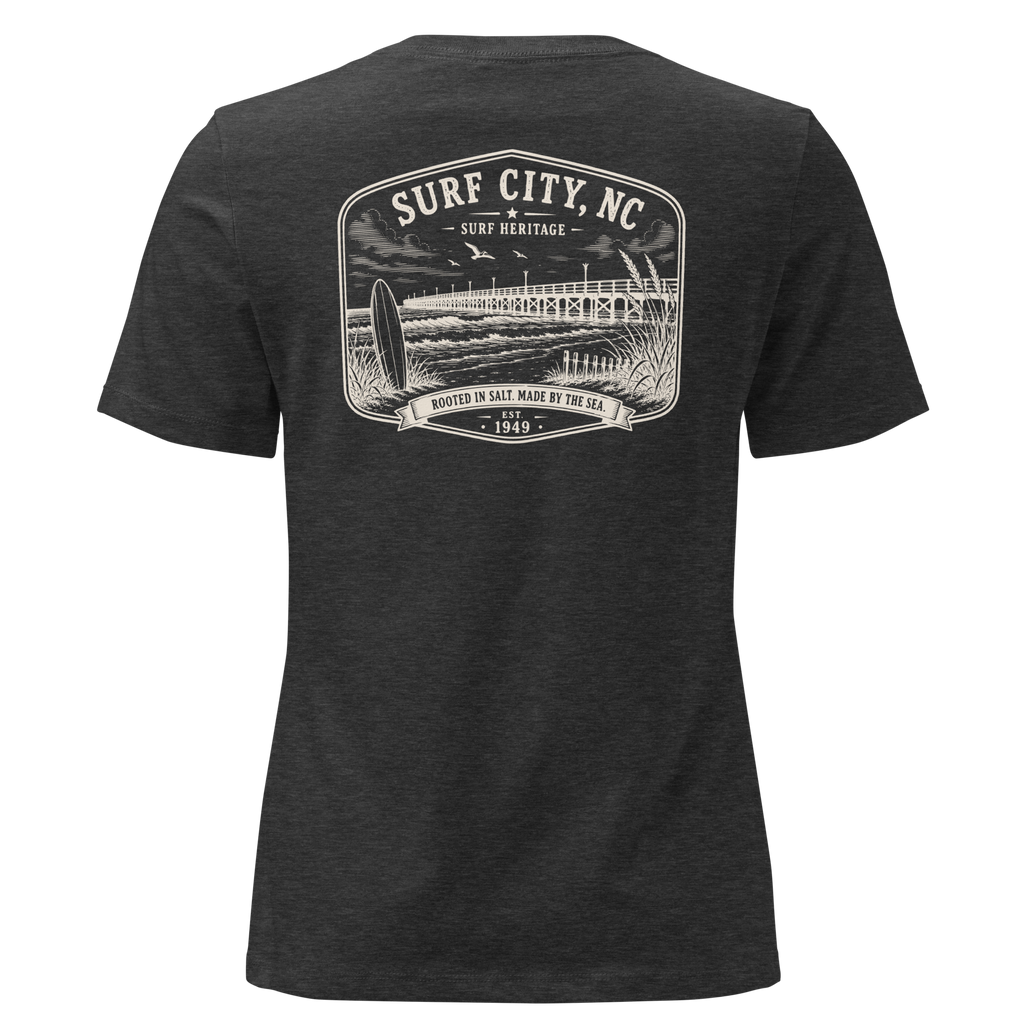 Surf City, NC - Surf Heritage - Women's Relaxed T-Shirt