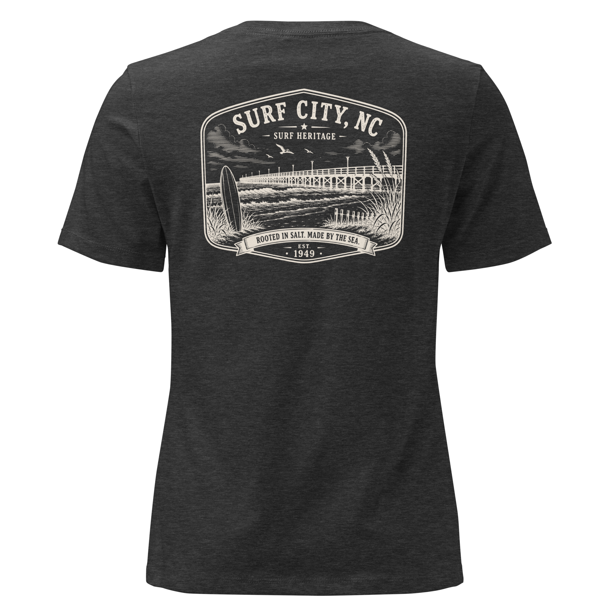 Surf City, NC - Surf Heritage - Women's Relaxed T-Shirt