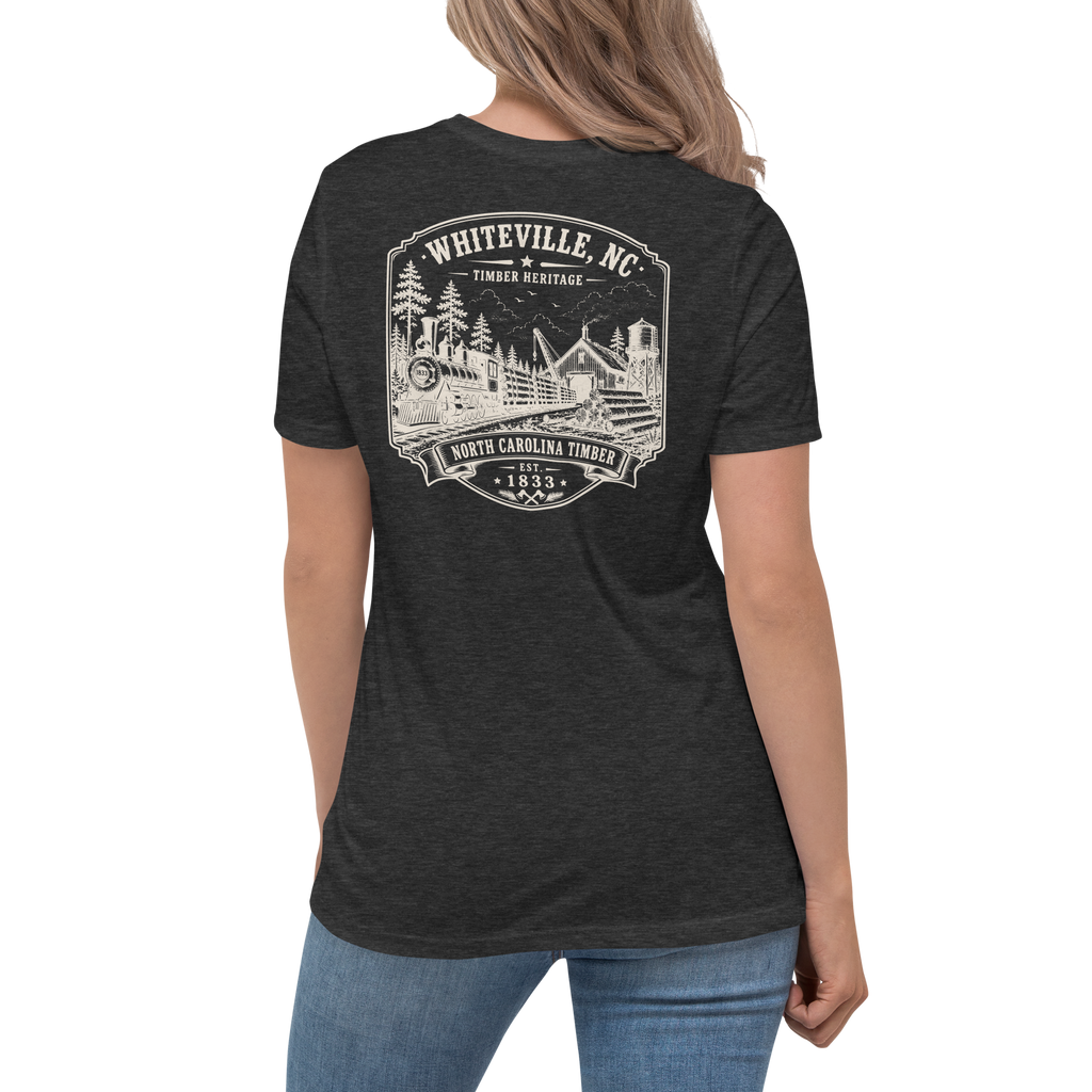 Whiteville, NC - Timber Heritage - Women's Relaxed T-Shirt