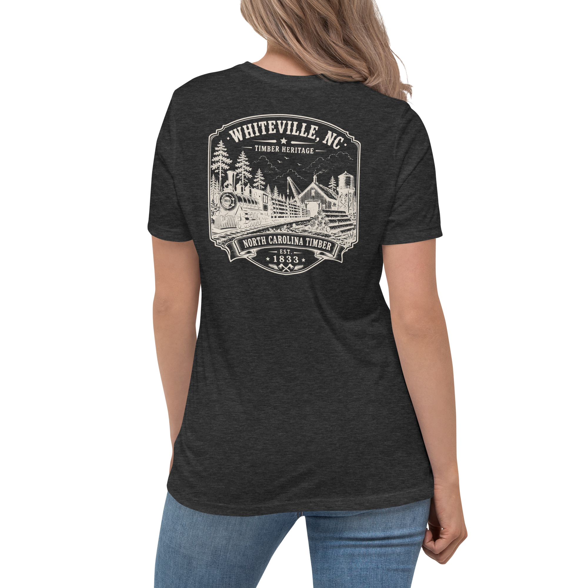 Whiteville, NC - Timber Heritage - Women's Relaxed T-Shirt