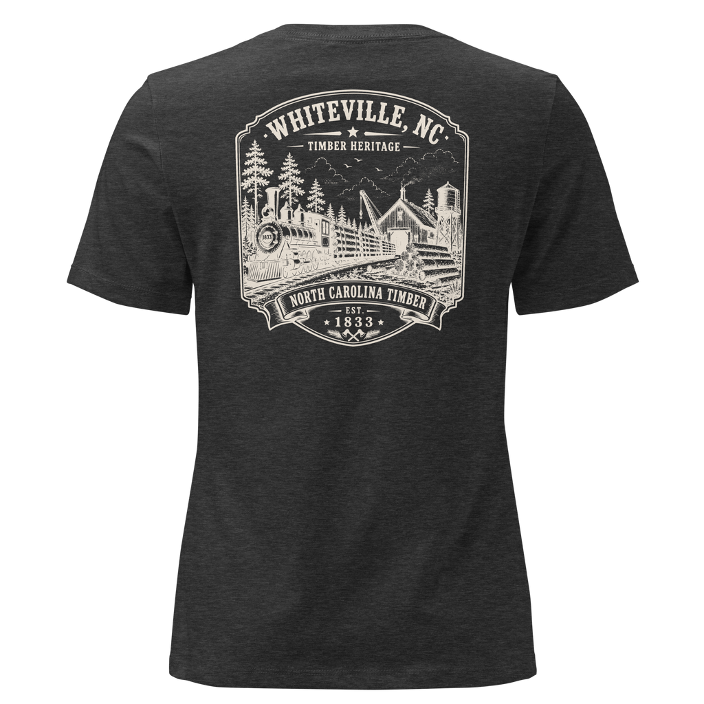 Whiteville, NC - Timber Heritage - Women's Relaxed T-Shirt