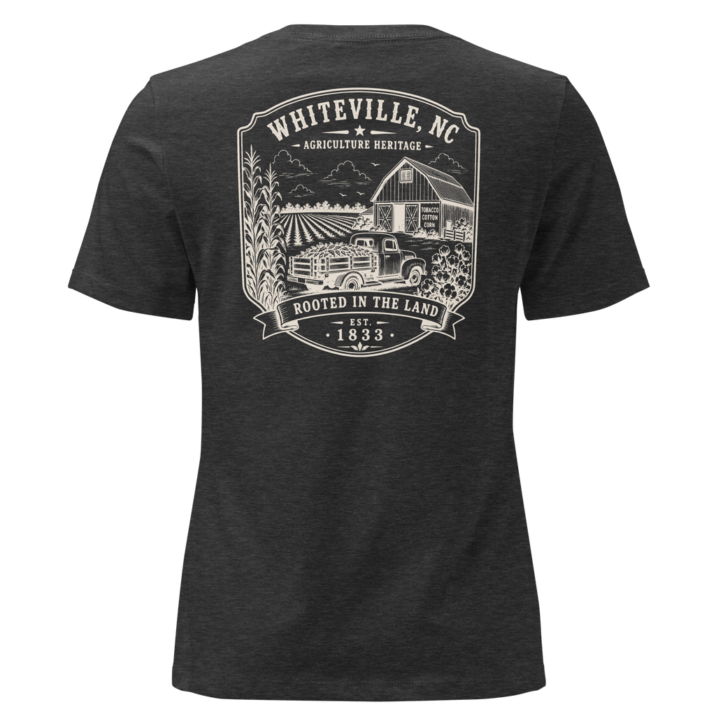 Whiteville, NC - Rooted In The Land - Women's Relaxed T-Shirt
