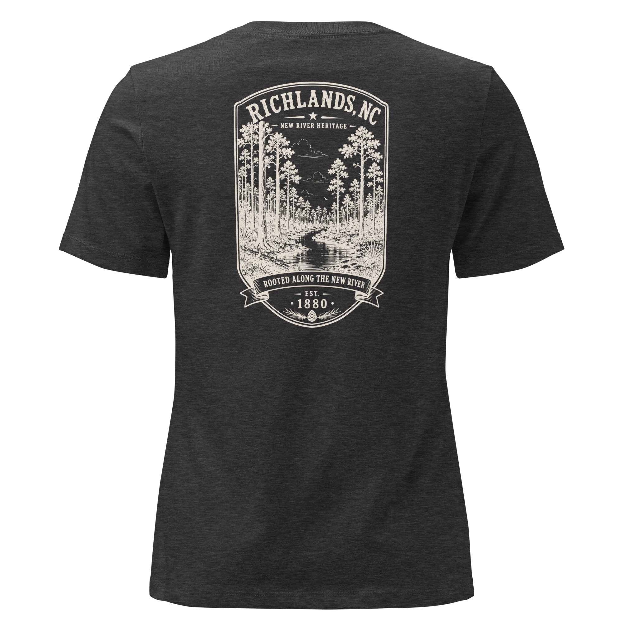 Richlands, NC - Rooted Along the New River - Women's Relaxed T-Shirt