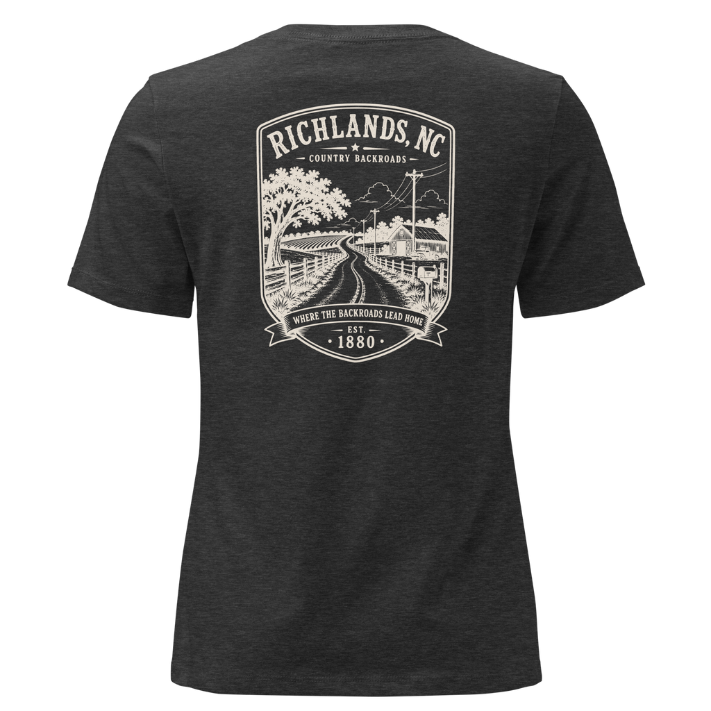 Richlands, NC - Country Backroads - Women's Relaxed T-Shirt