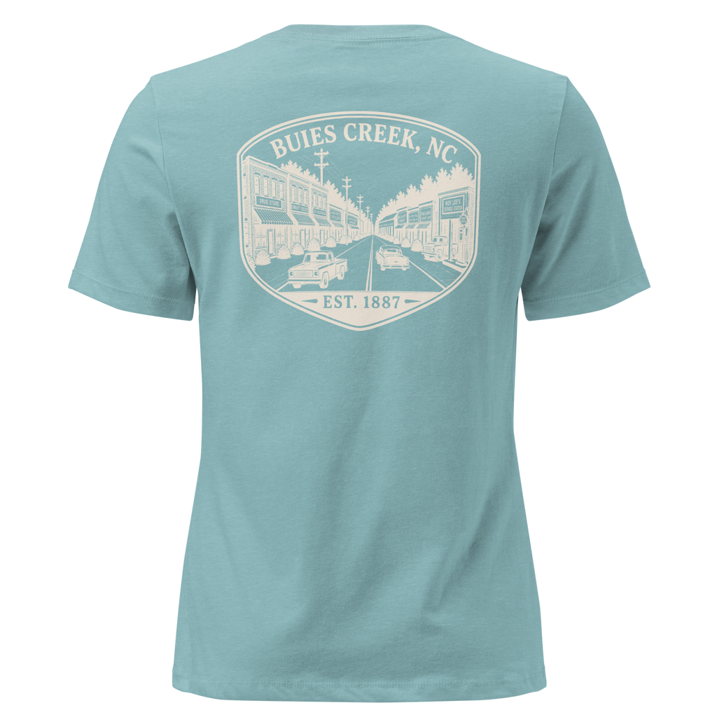 Buies Creek, NC - Main Street - Women's Relaxed T-Shirt