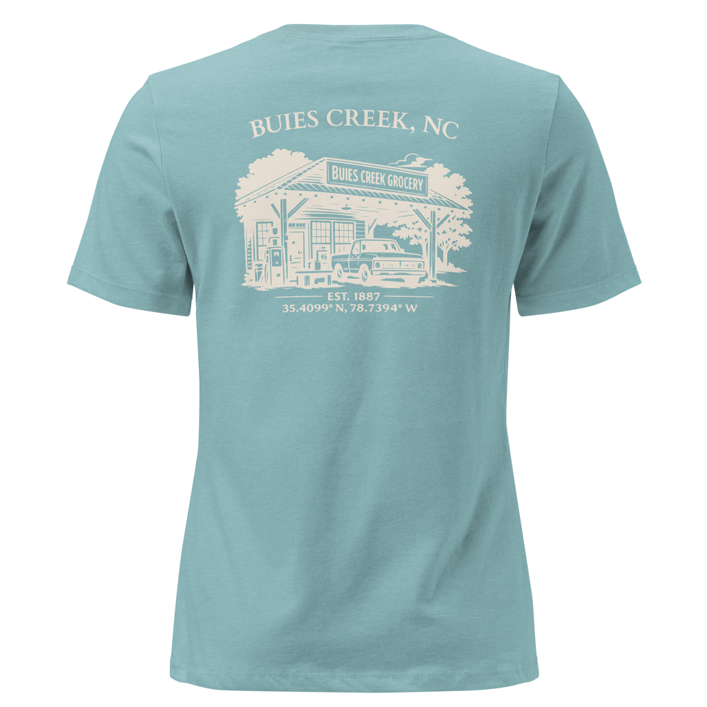 Buies Creek, NC - Buies Creek Grocery - Women's Relaxed T-Shirt