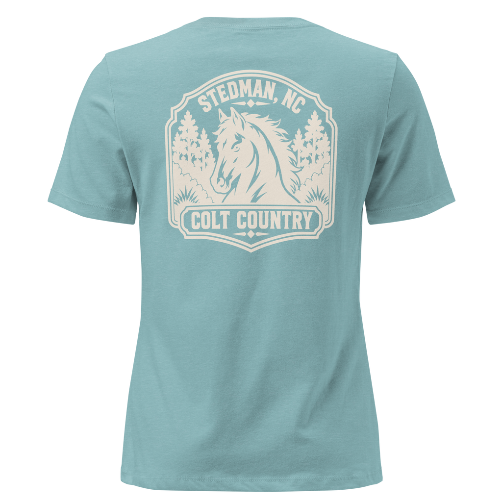 Stedman, NC - Colt Country- Women's Relaxed T-Shirt