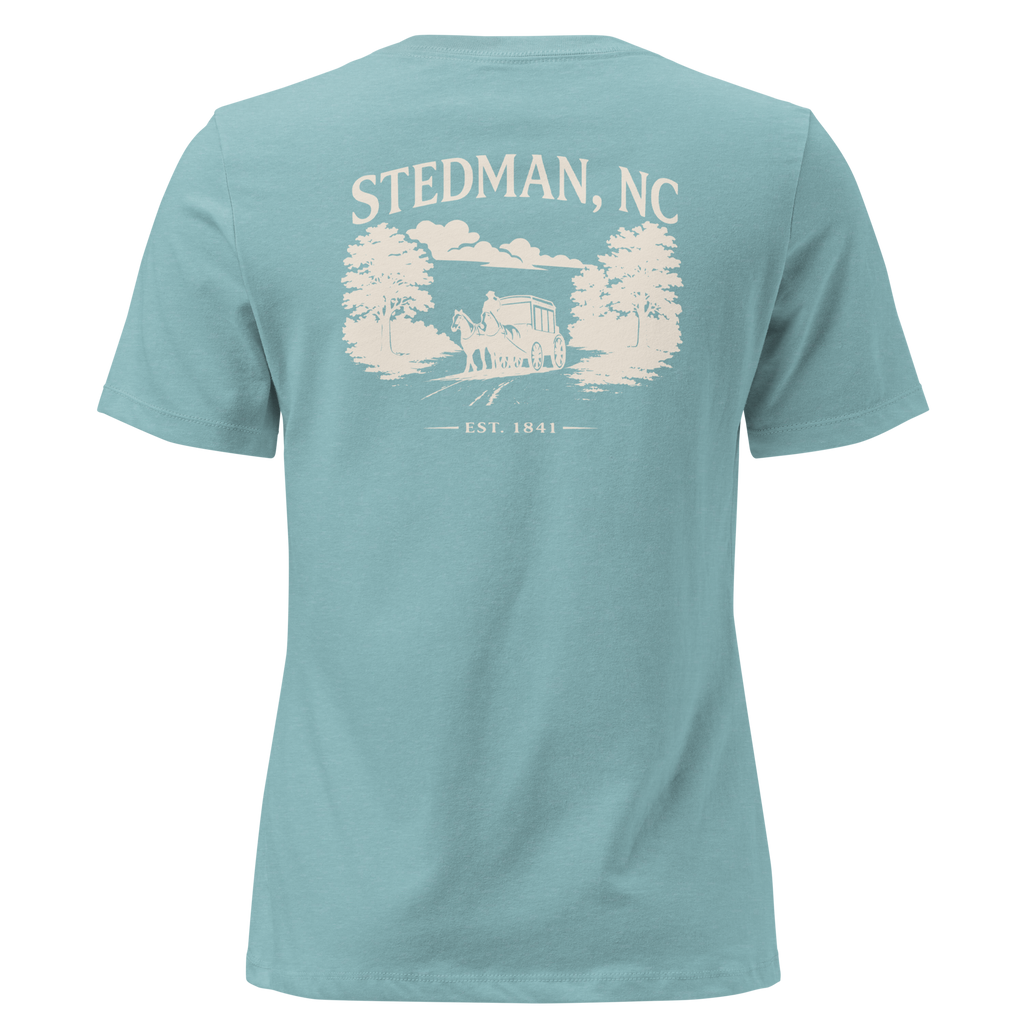 Stedman, NC - Stedman Stagecoach Town- Women's Relaxed T-Shirt