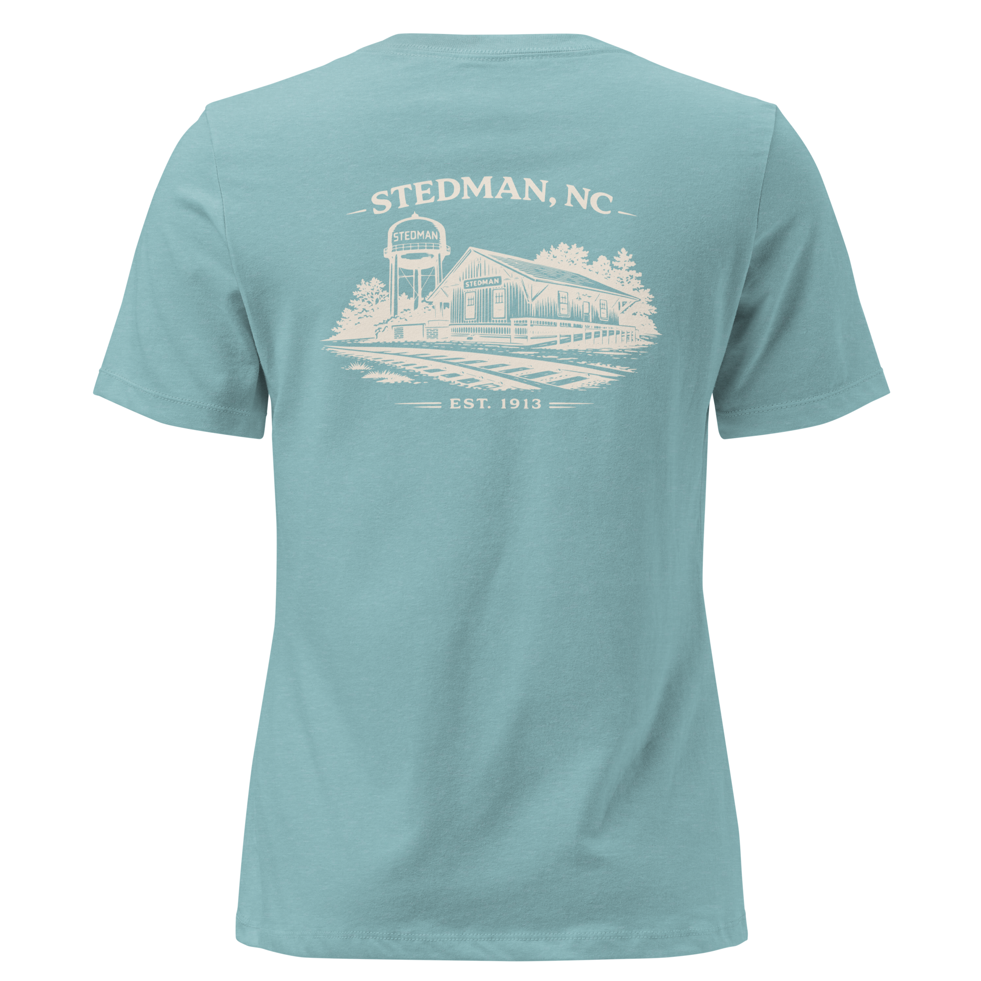 Stedman, NC - Stedman Train Depot- Women's Relaxed T-Shirt