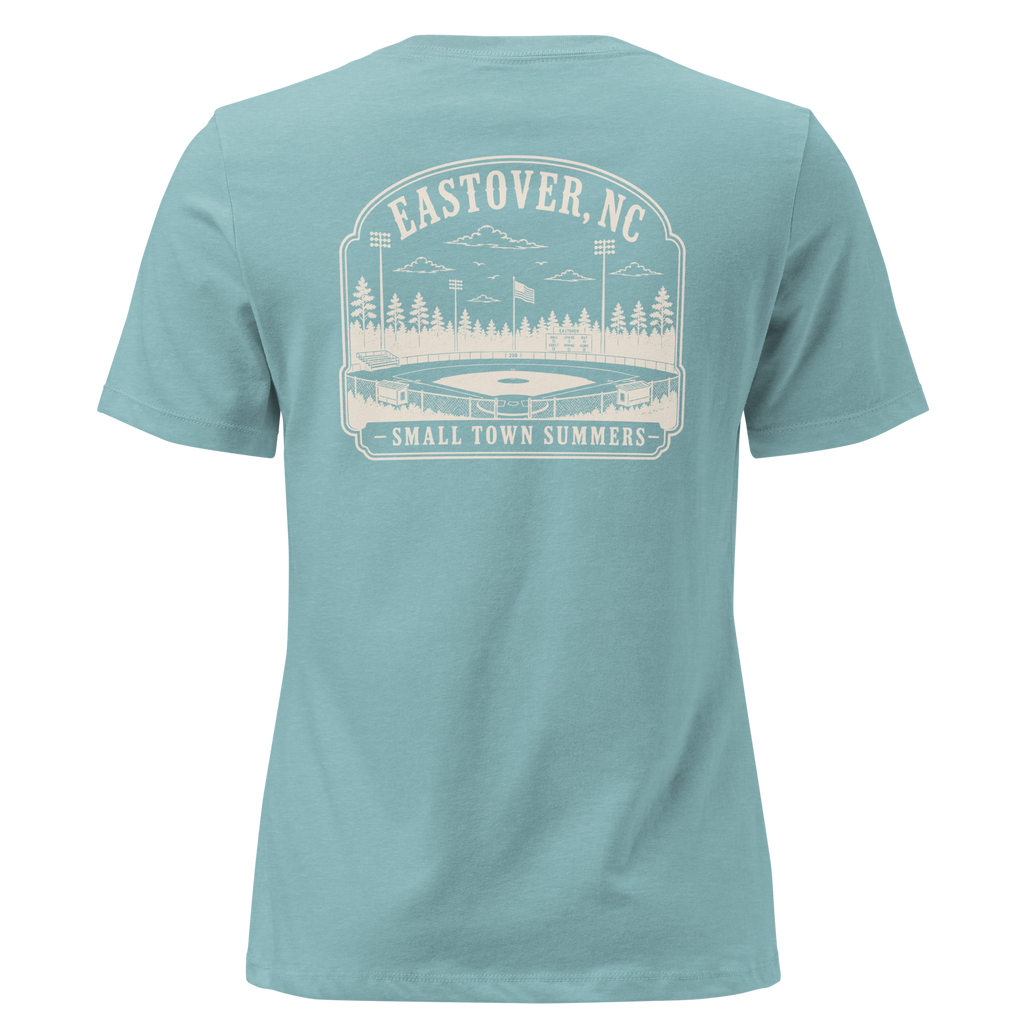 Eastover NC - Summer at the Ballpark- Women's Relaxed T-Shirt