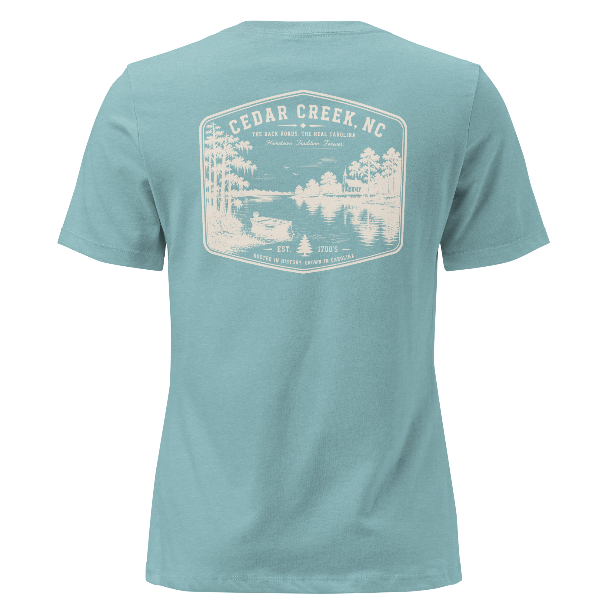 Cedar Creek, NC - The River - Women's Relaxed T-Shirt