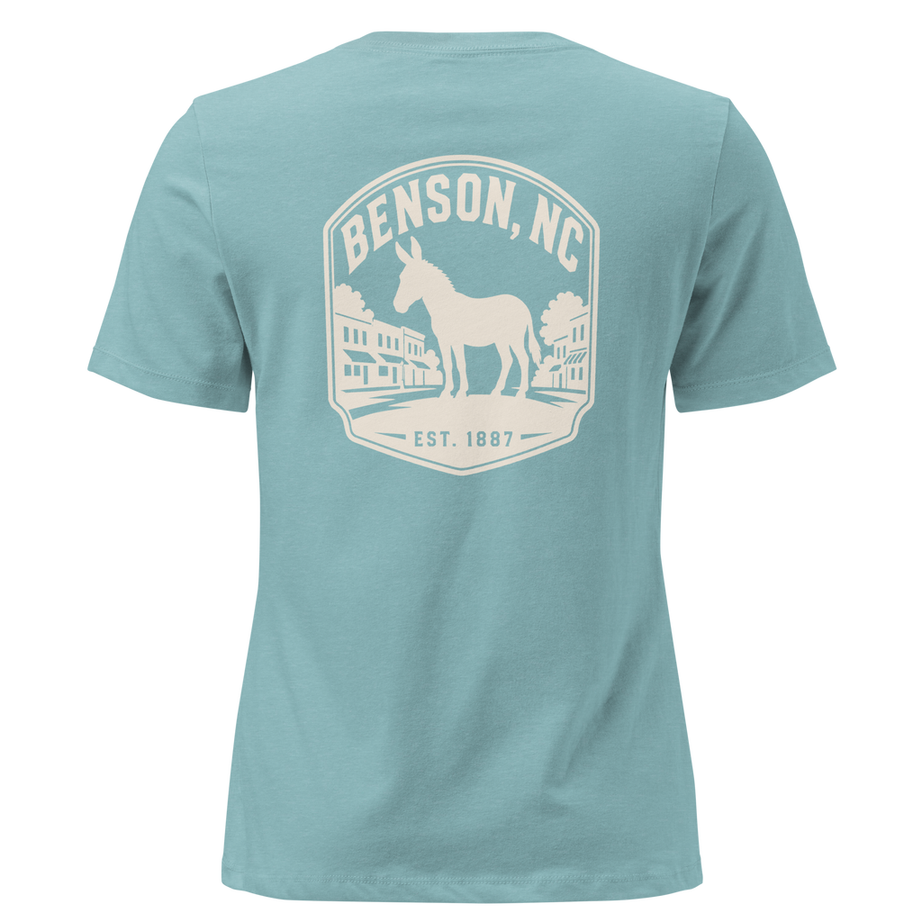 Benson NC - Mule Town - Women's Relaxed T-Shirt