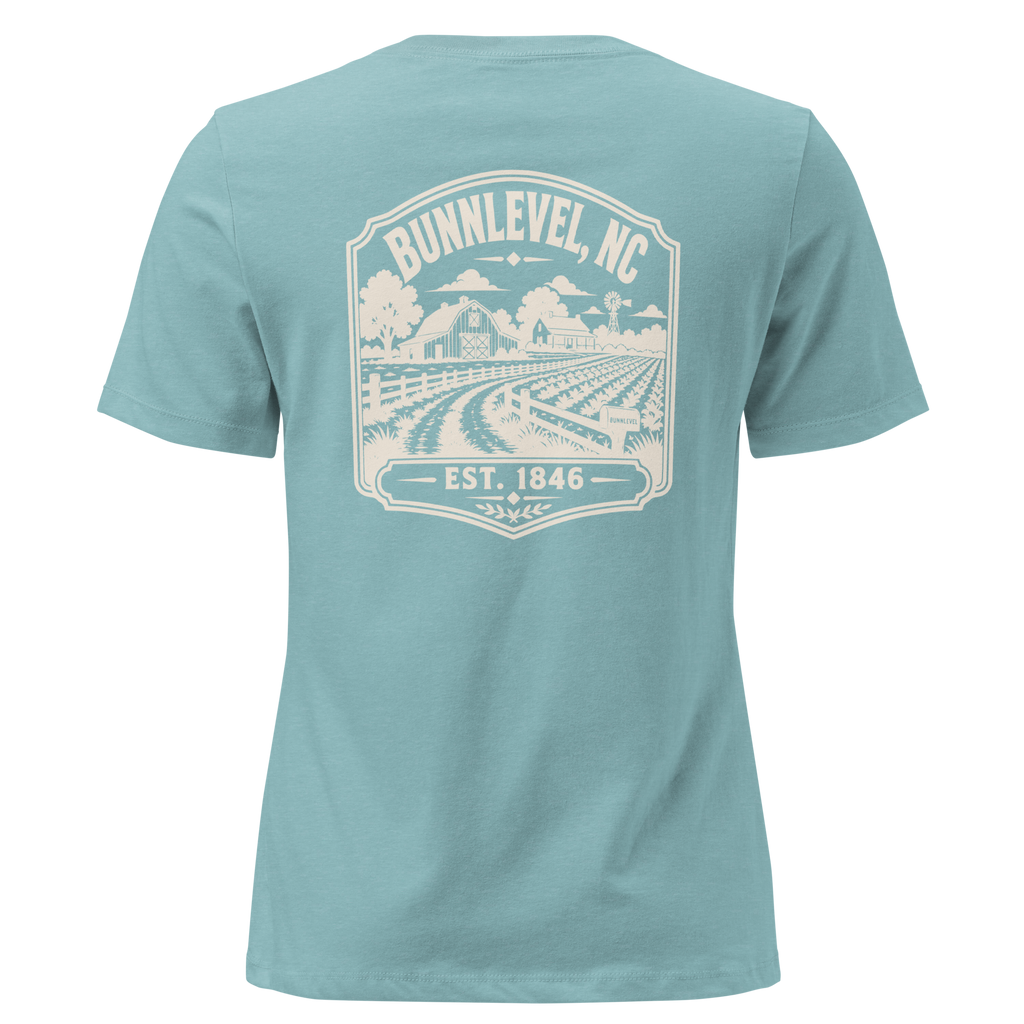 Bunnlevel NC - Farm Heritage- Women's Relaxed T-Shirt