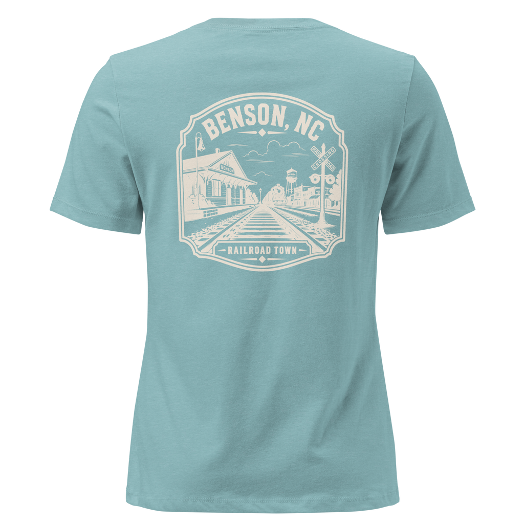 Benson NC - Railroad Town - Women's Relaxed T-Shirt