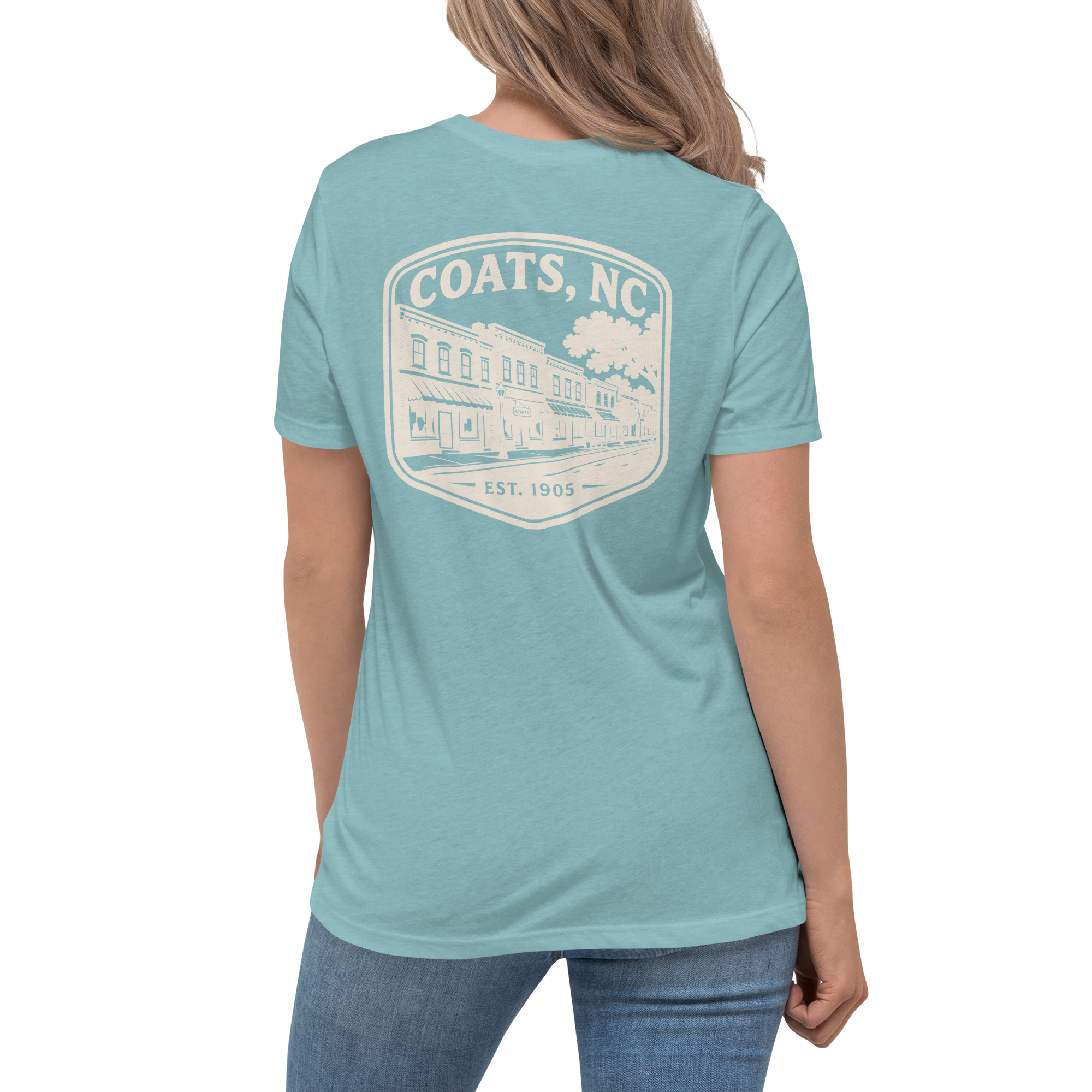Coats NC - Downtown- Women's Relaxed T-Shirt