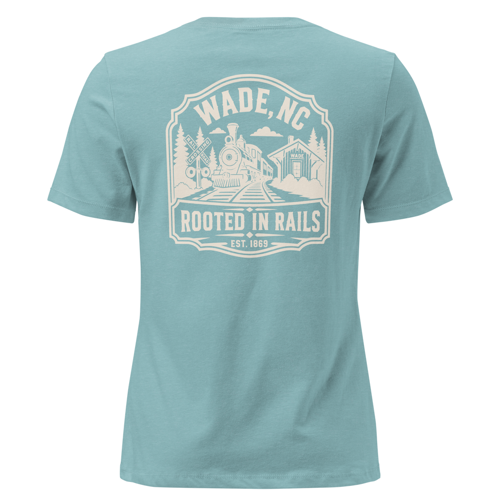 Wade NC - Railroad Town- Women's Relaxed T-Shirt