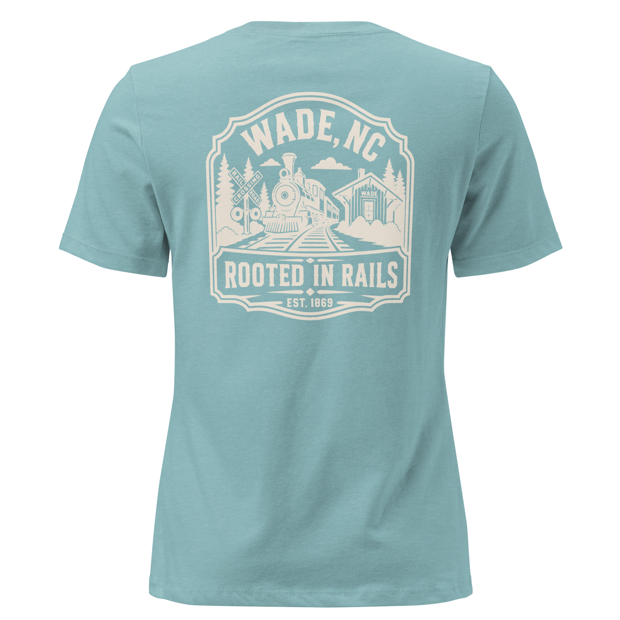 Wade NC - Railroad Town- Women's Relaxed T-Shirt