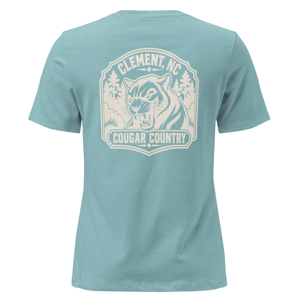 Clement NC - Cougar Country- Women's Relaxed T-Shirt