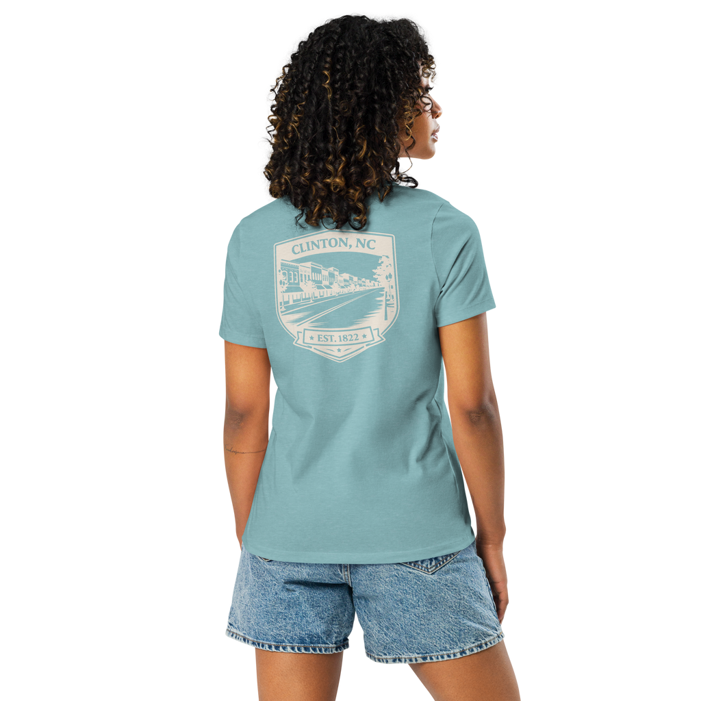Clinton NC - Downtown- Women's Relaxed T-Shirt