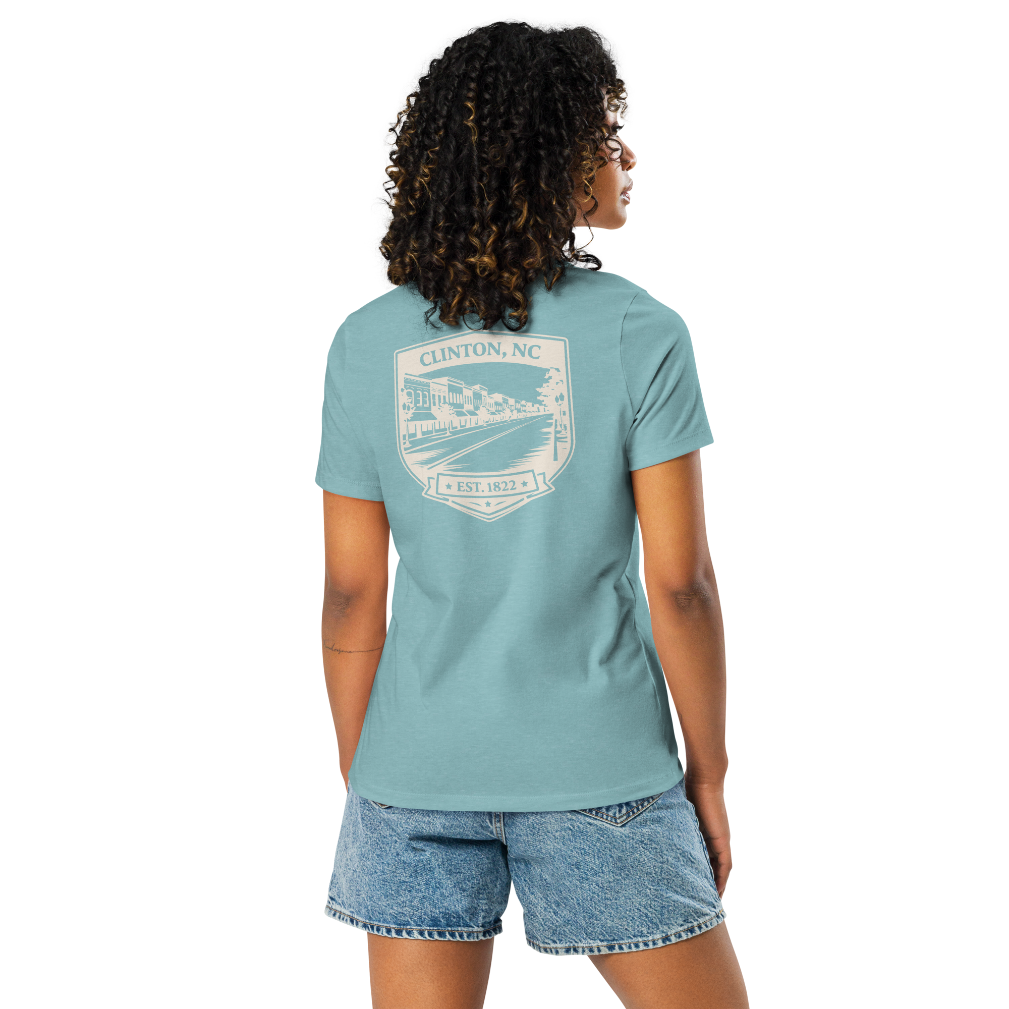 Clinton NC - Downtown- Women's Relaxed T-Shirt