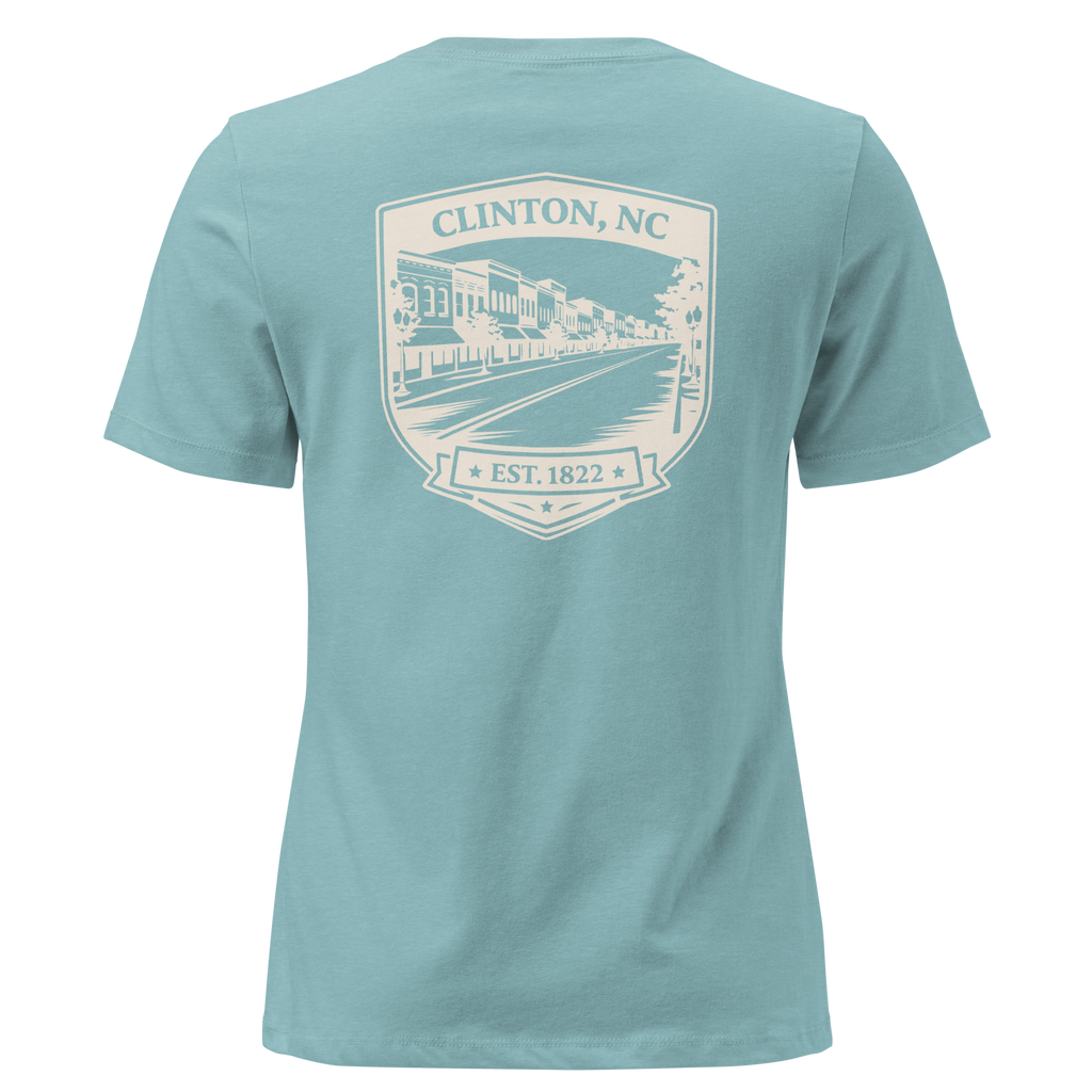 Clinton NC - Downtown- Women's Relaxed T-Shirt