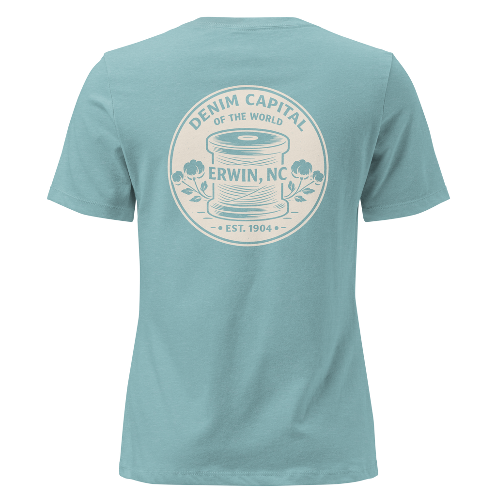 Erwin NC - Denim Capital- Women's Relaxed T-Shirt