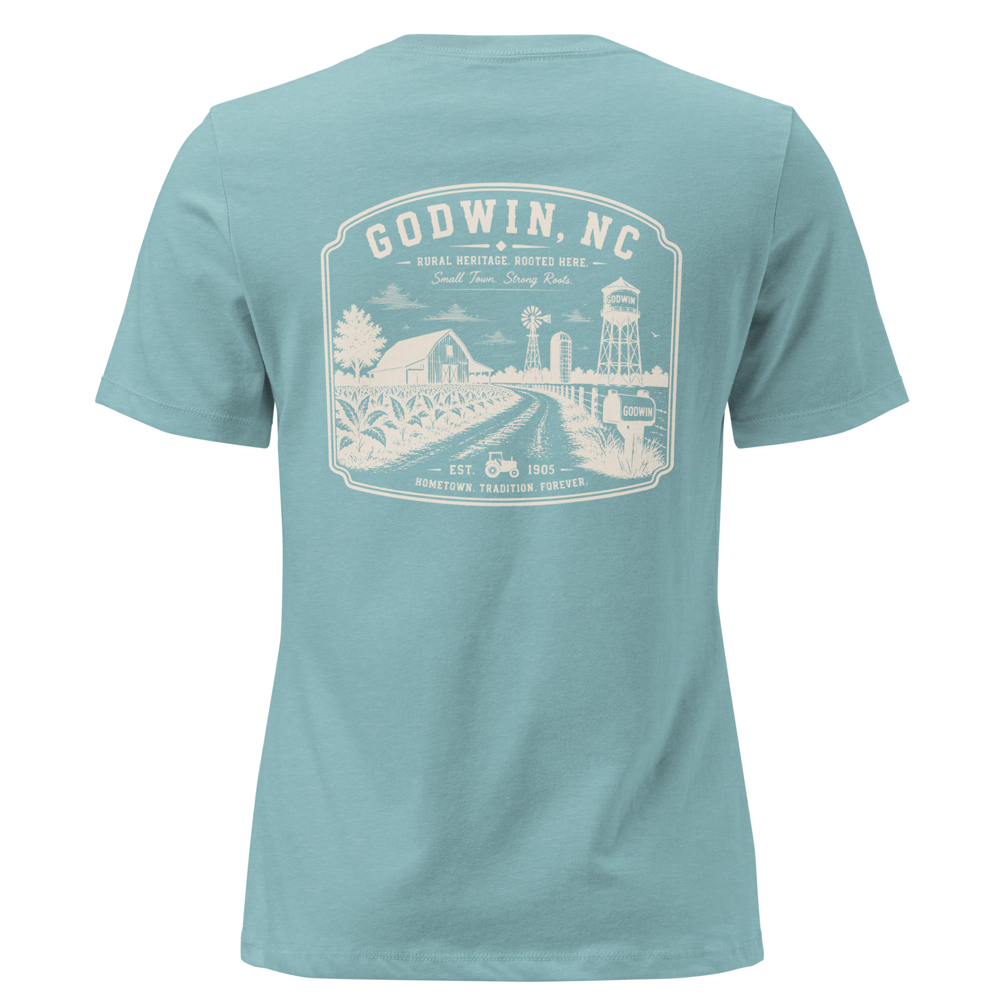 Godwin NC - Farm Roots- Women's Relaxed T-Shirt