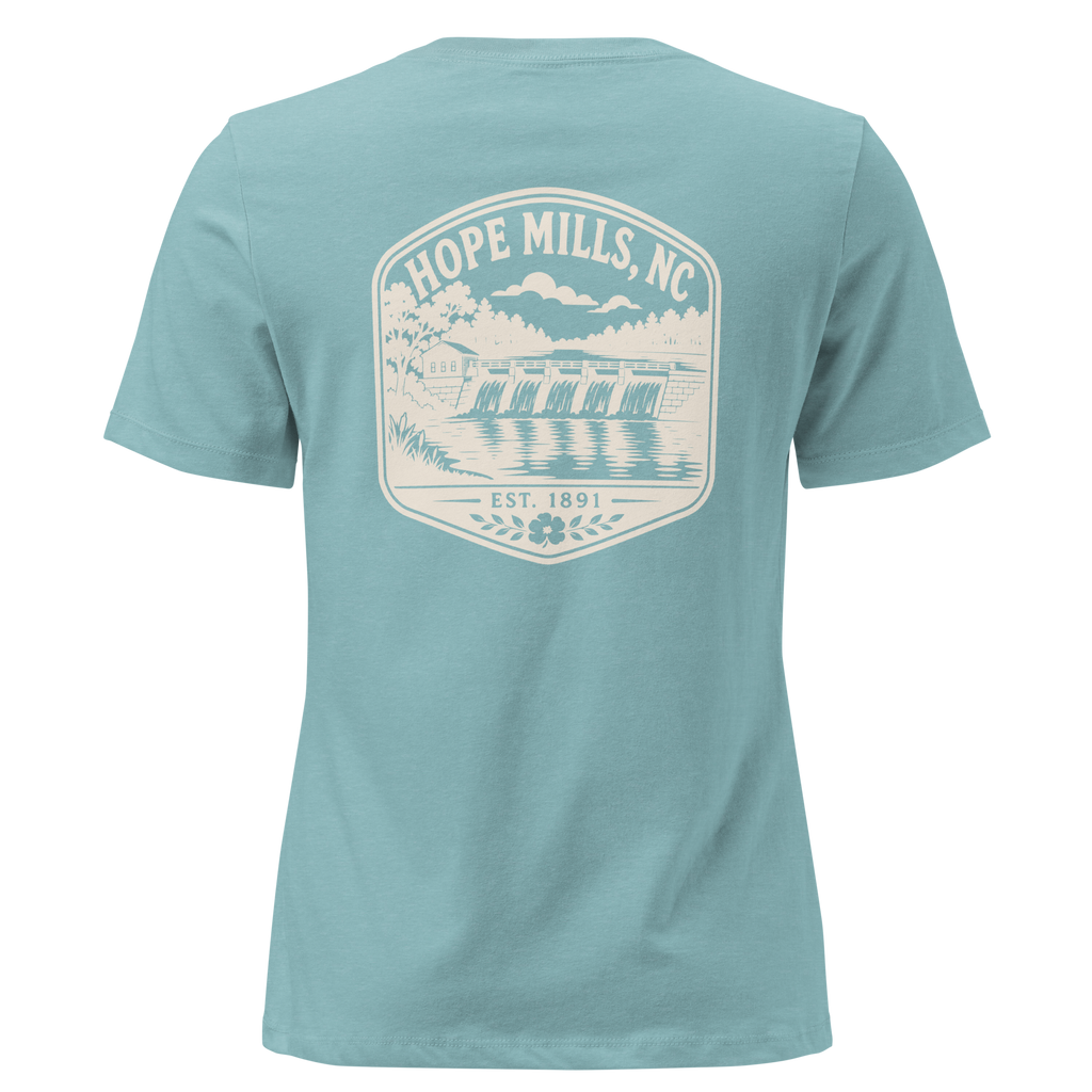 Hope Mills NC - Hope Mills Dam- Women's Relaxed T-Shirt