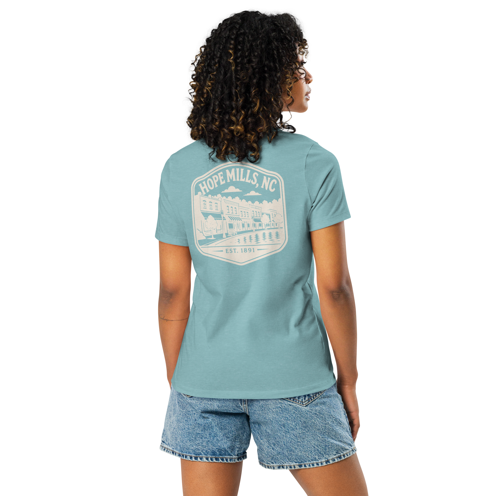 Hope Mills NC - Downtown- Women's Relaxed T-Shirt
