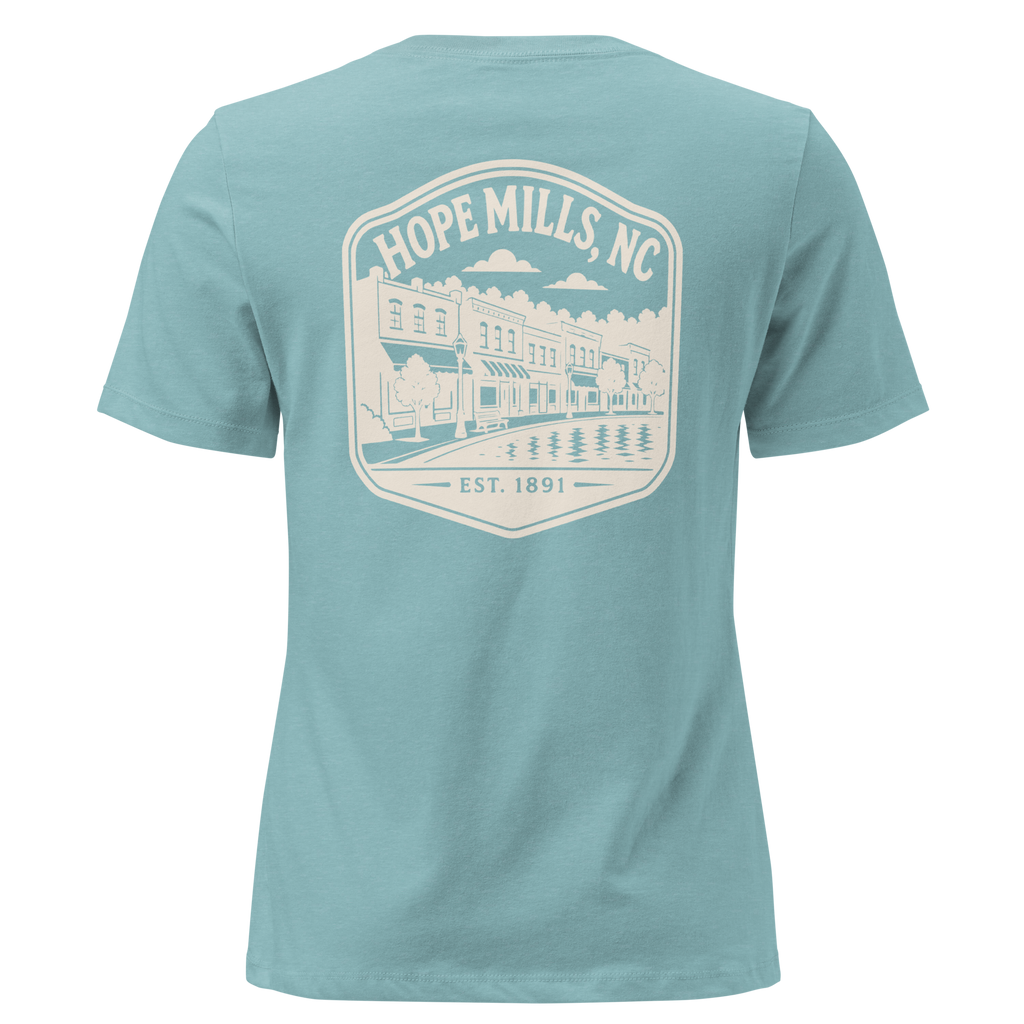 Hope Mills NC - Downtown- Women's Relaxed T-Shirt