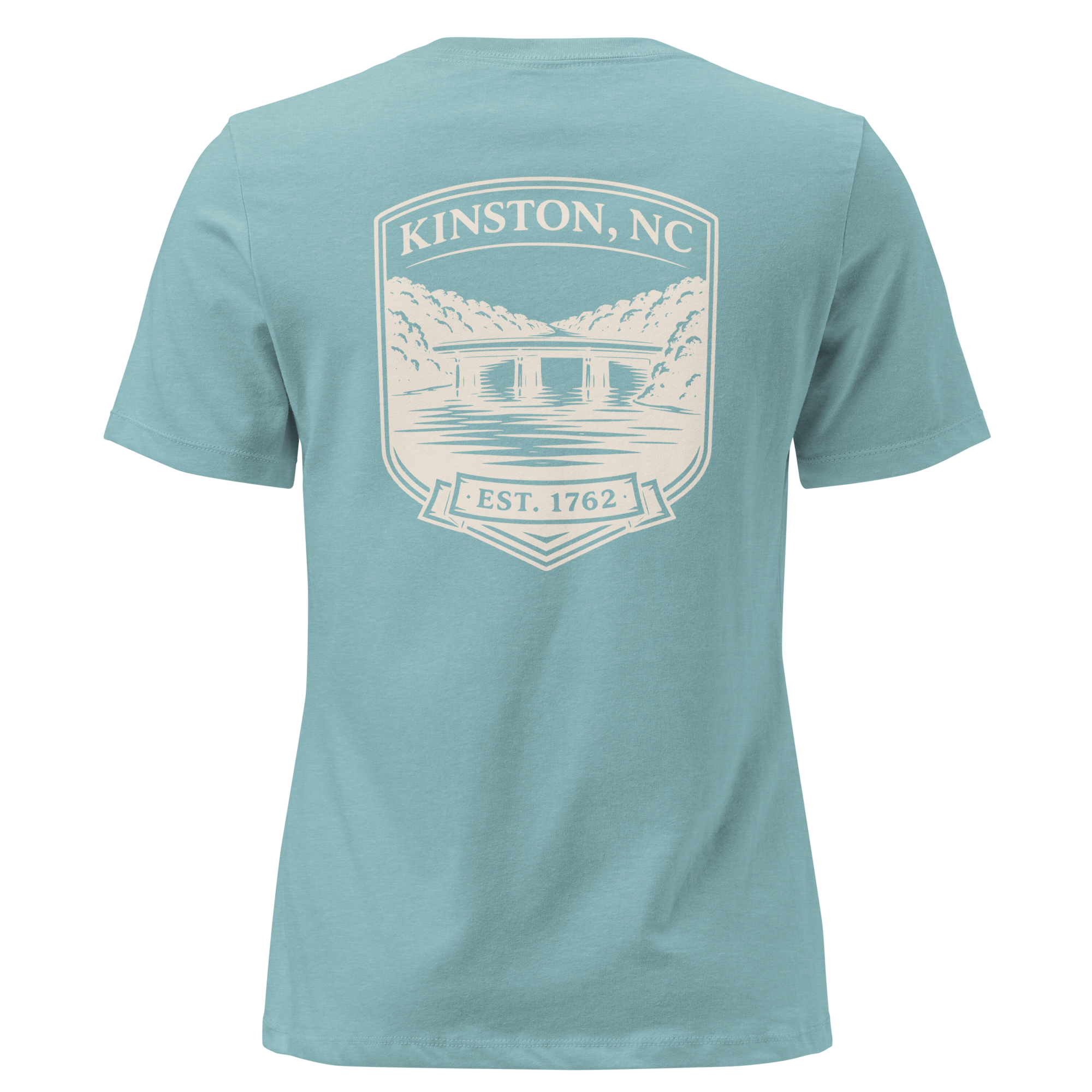 Kinston NC - Neuse River Bridge- Women's Relaxed T-Shirt