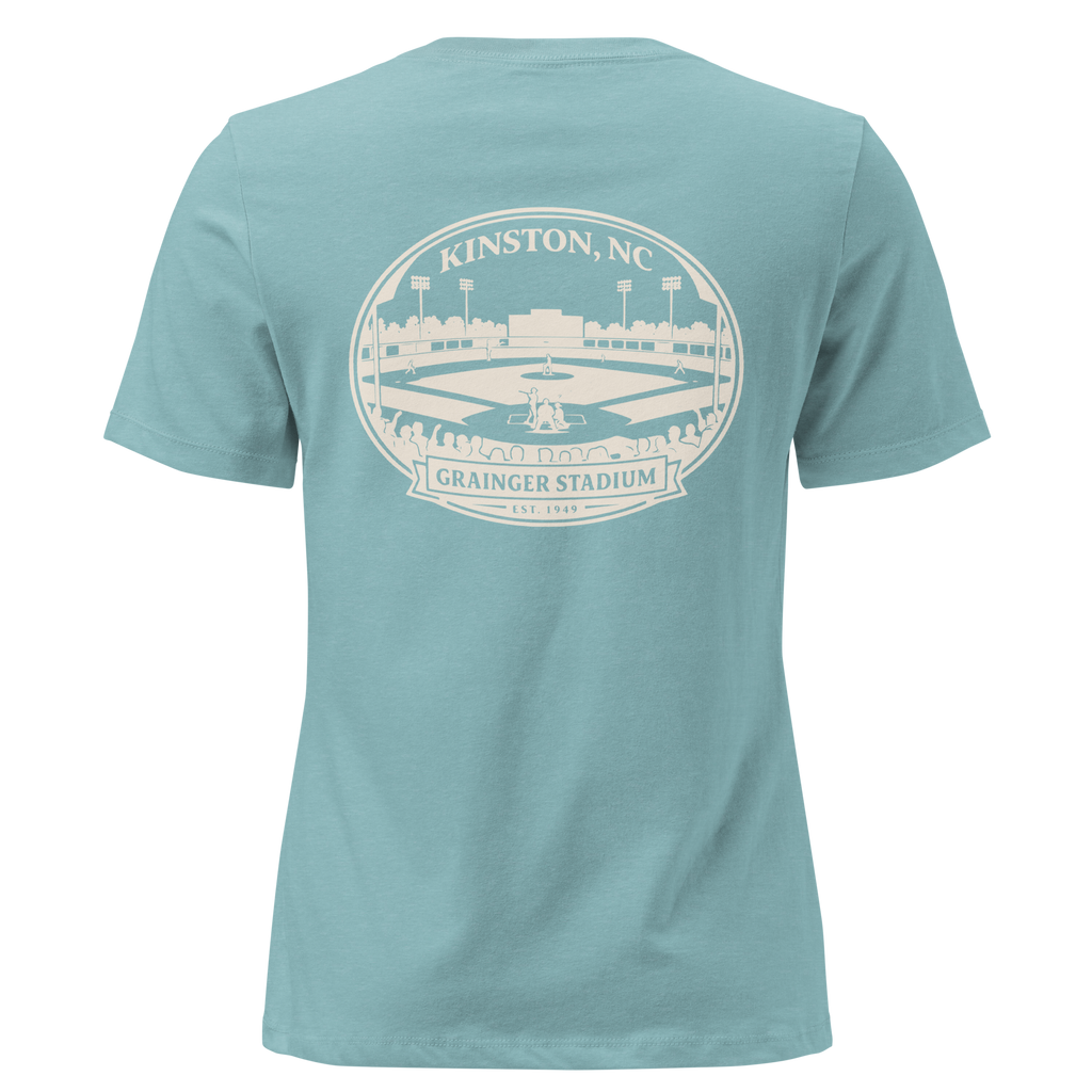 Kinston NC - Grainger Stadium- Women's Relaxed T-Shirt