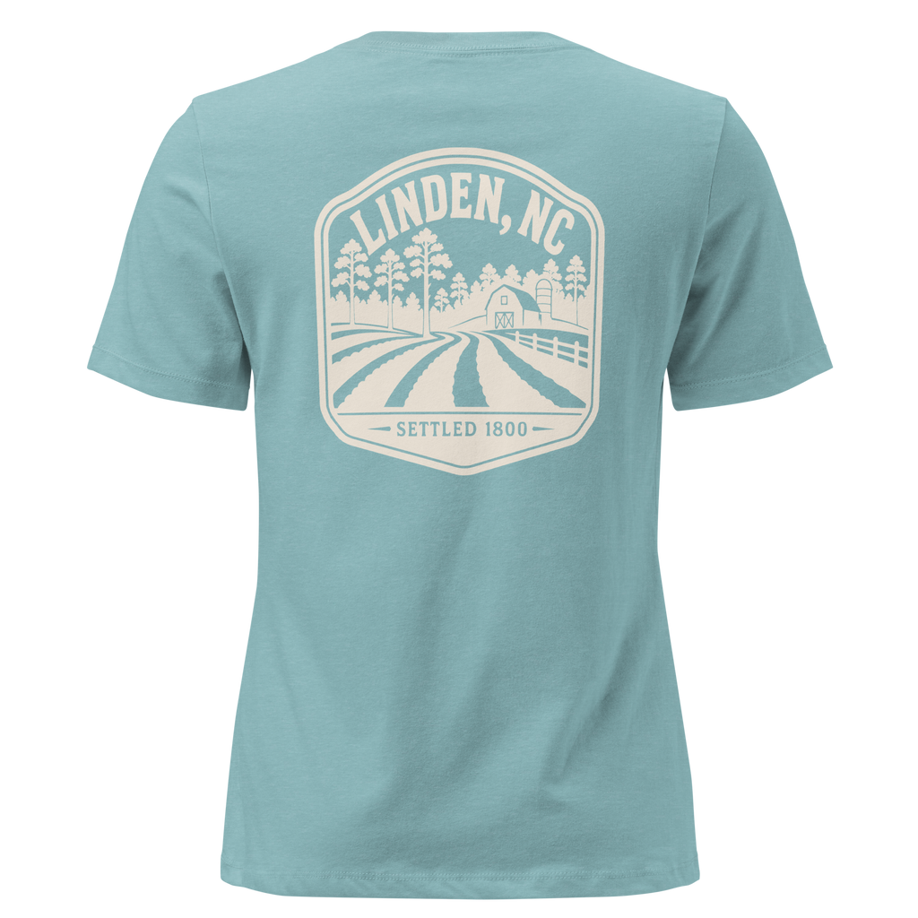 Linden NC - Farm Life- Women's Relaxed T-Shirt