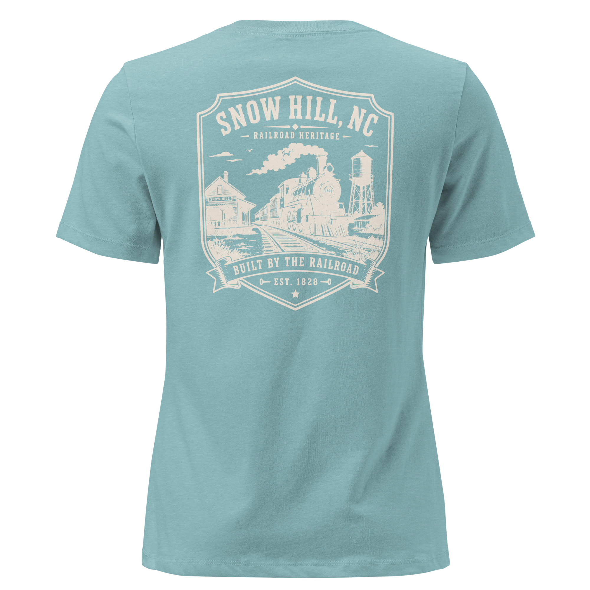 Snow Hill, NC - Built by the Railroad - Women's Relaxed T-Shirt