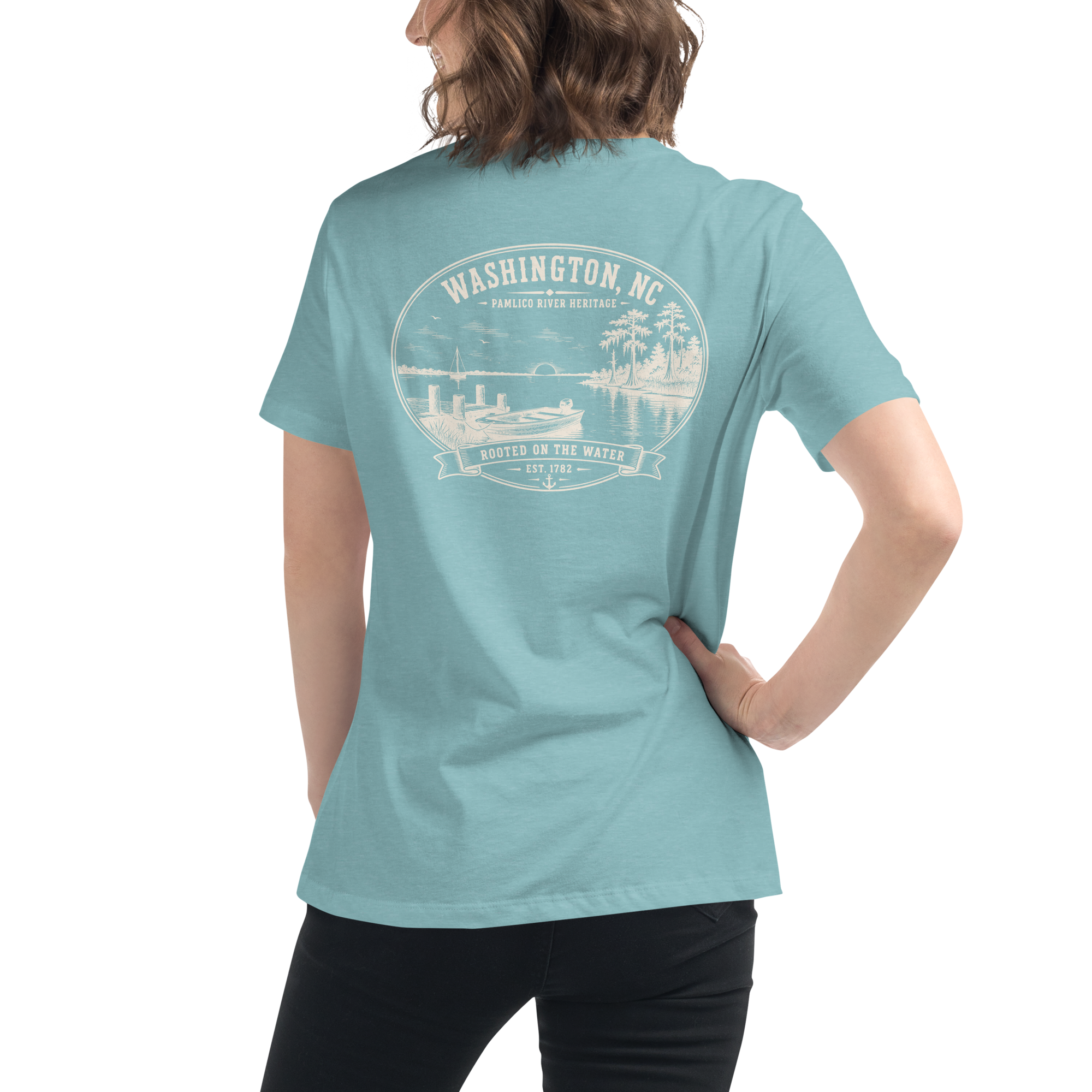Washington, NC - The Pamlico - Women's Relaxed T-Shirt
