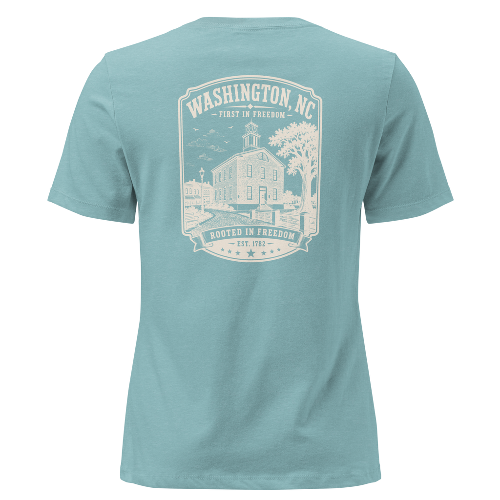 Washington, NC - Rooted in Freedom - Women's Relaxed T-Shirt