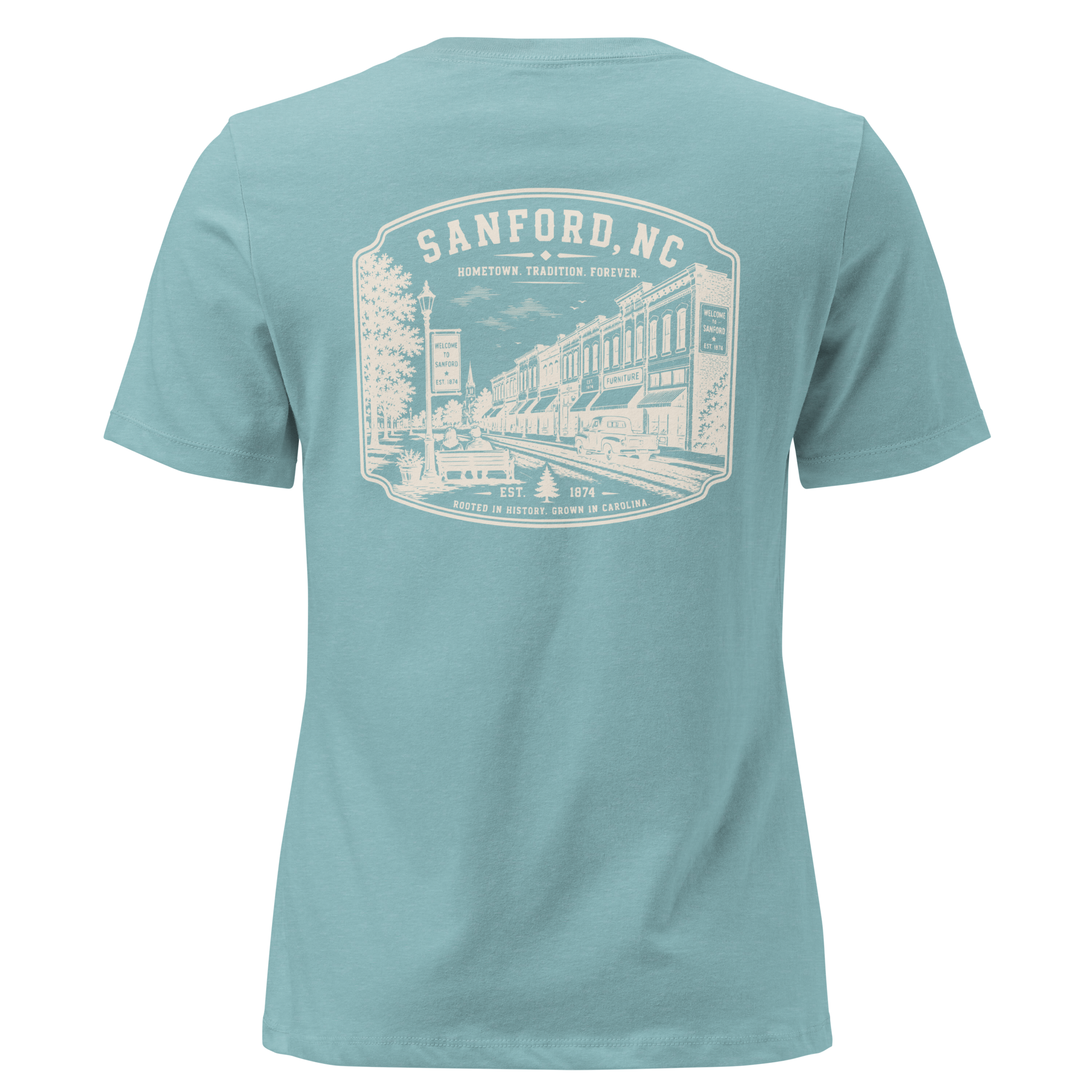 Sanford NC - Downtown - Women's Relaxed T-Shirt