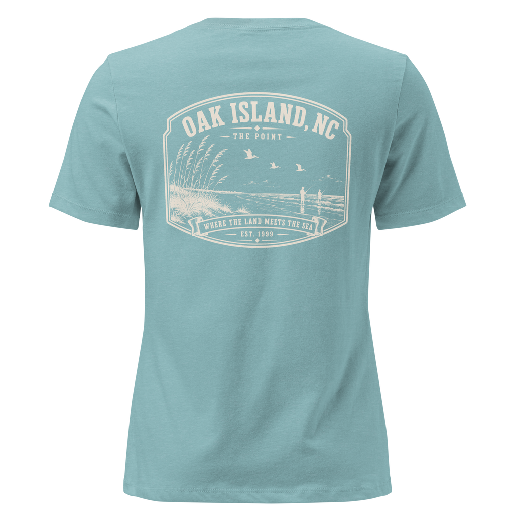 Oak Island, NC - The Point - Women's Relaxed T-Shirt