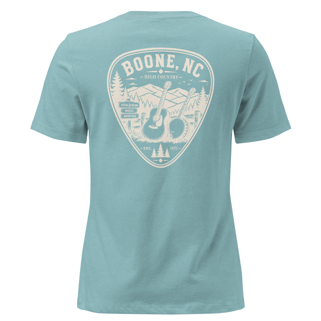 Boone NC - Mountain Music - Women's Relaxed T-Shirt