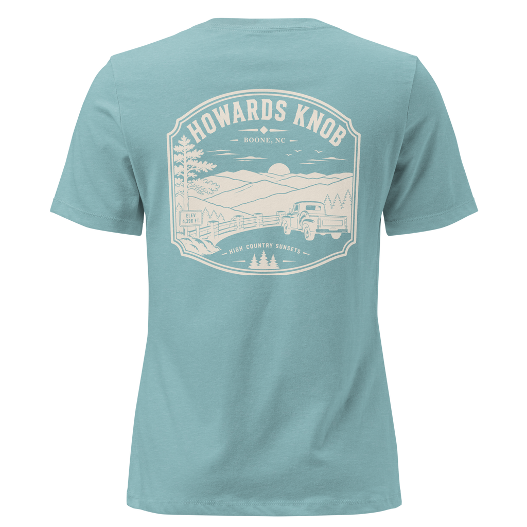 Boone NC - Howard's Knob - Women's Relaxed T-Shirt