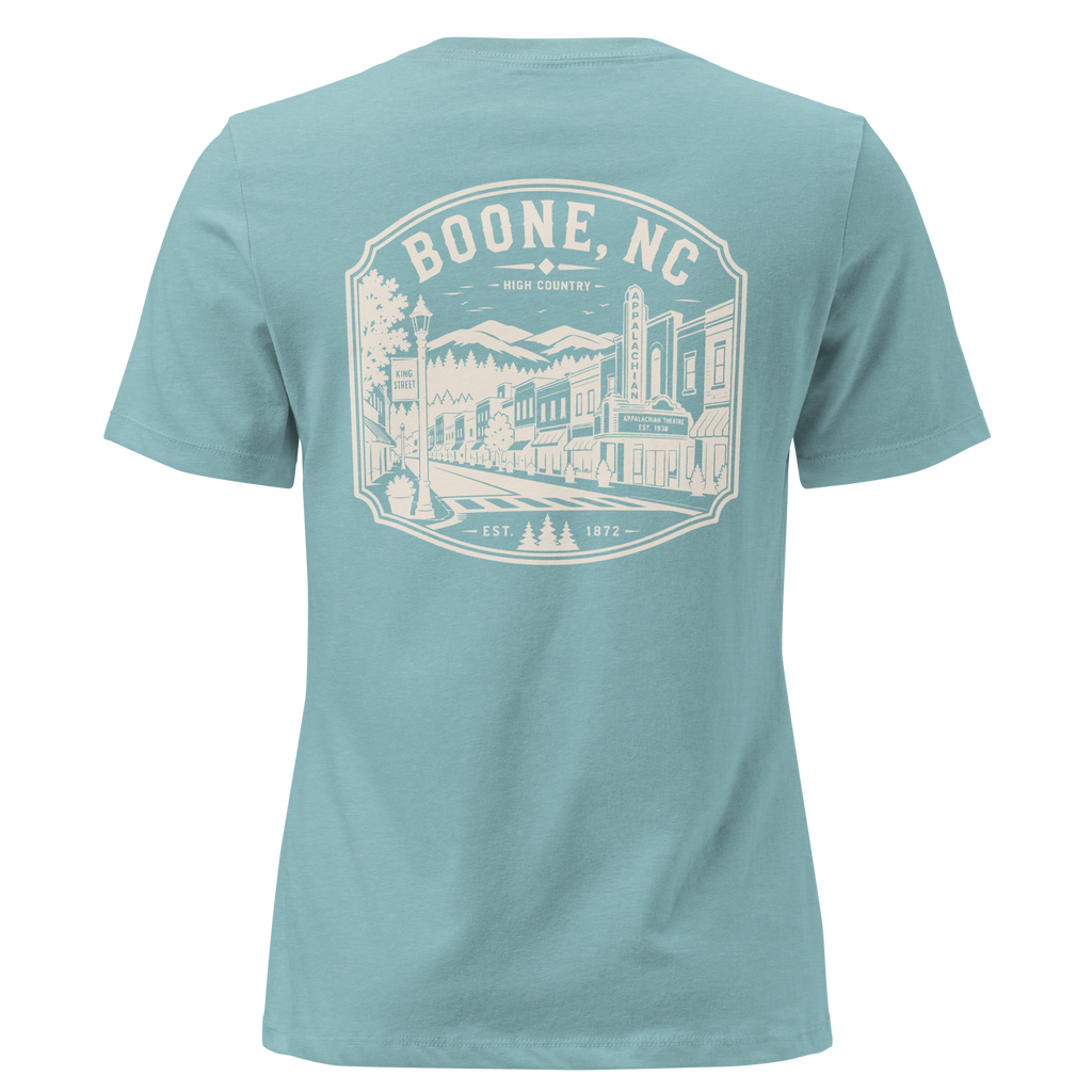 Boone NC - Downtown - Women's Relaxed T-Shirt