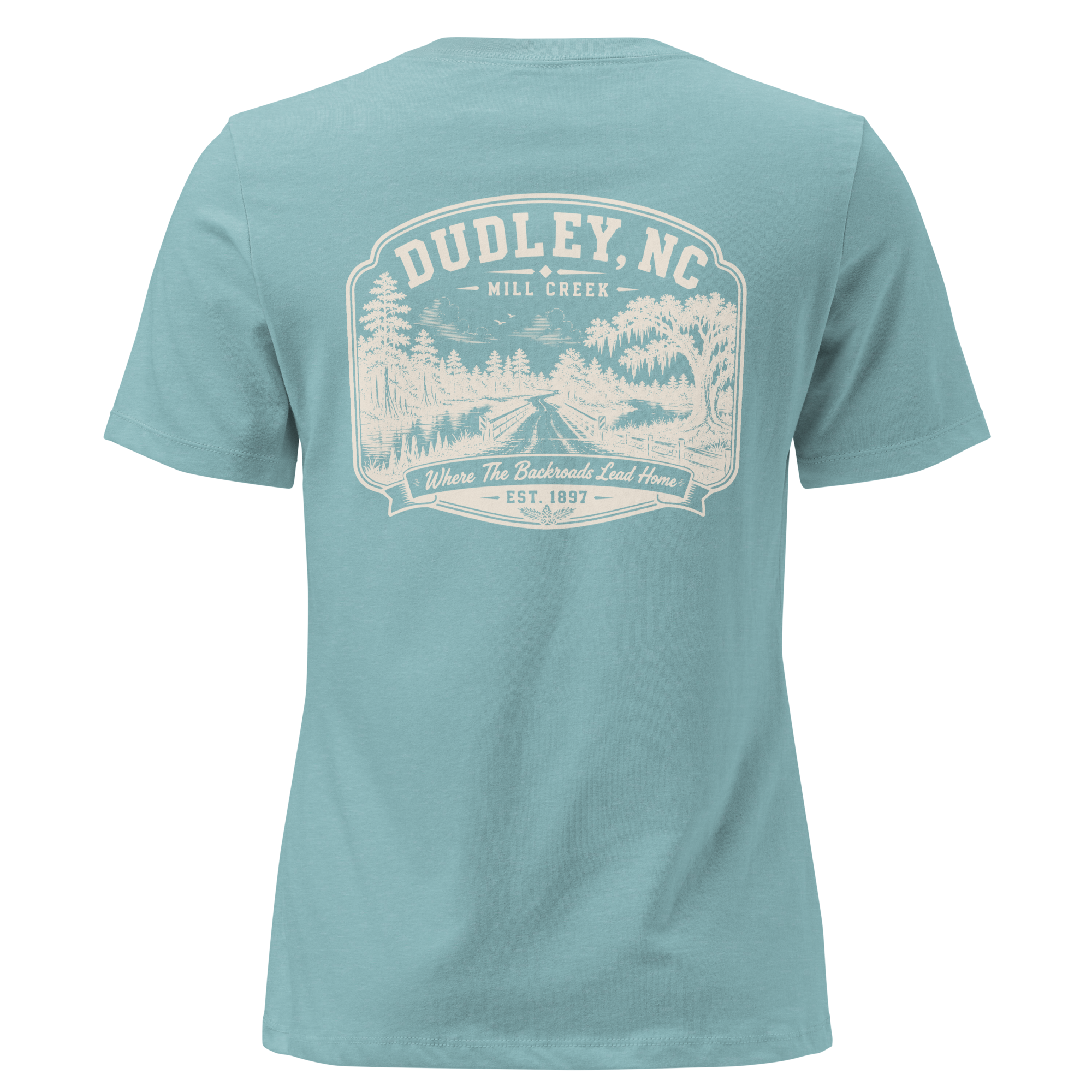 Dudley, NC - Mill Creek- Women's Relaxed T-Shirt